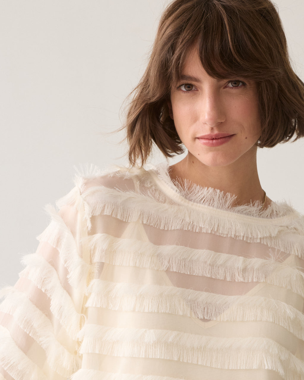 Top with fringing