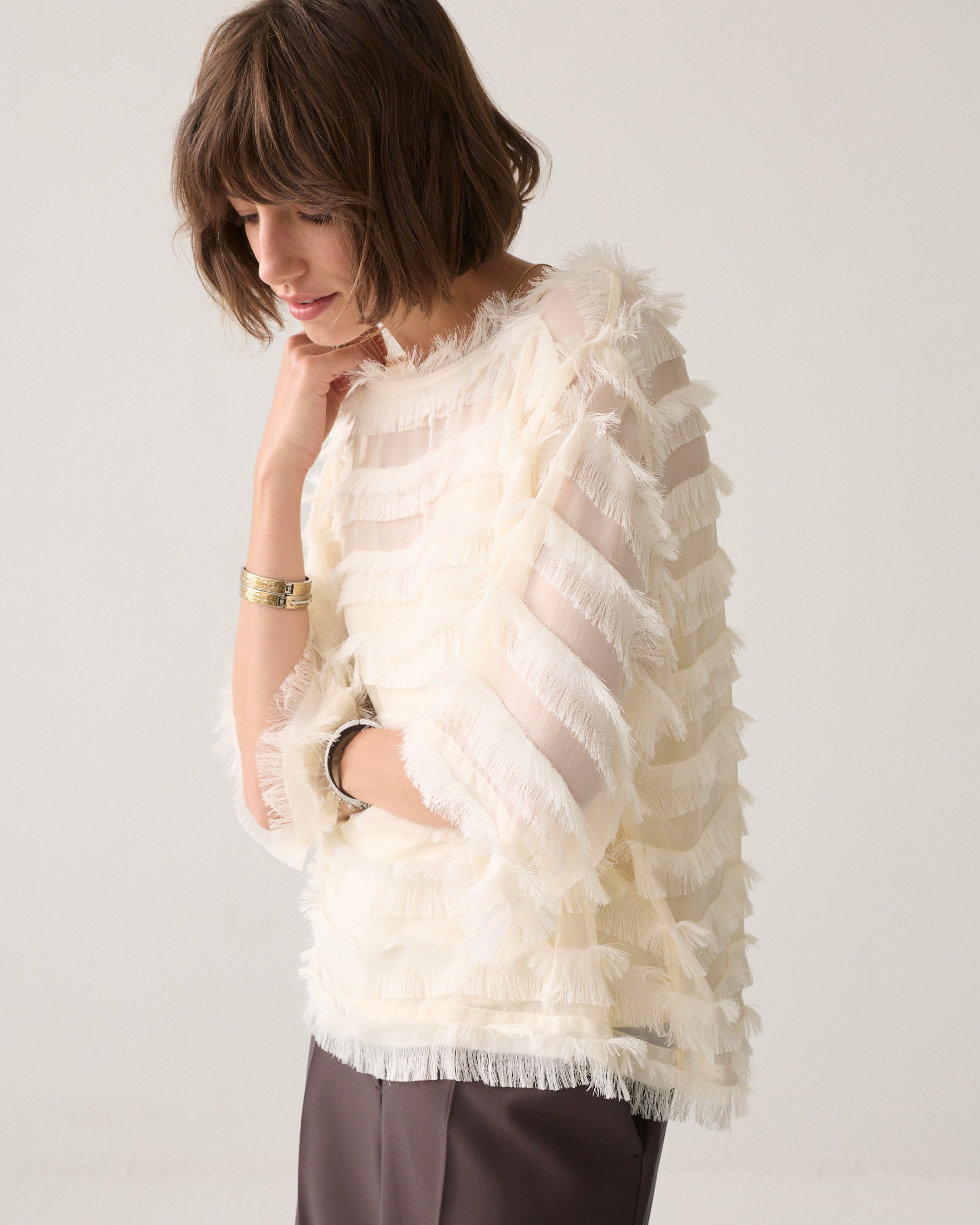 Top with fringing