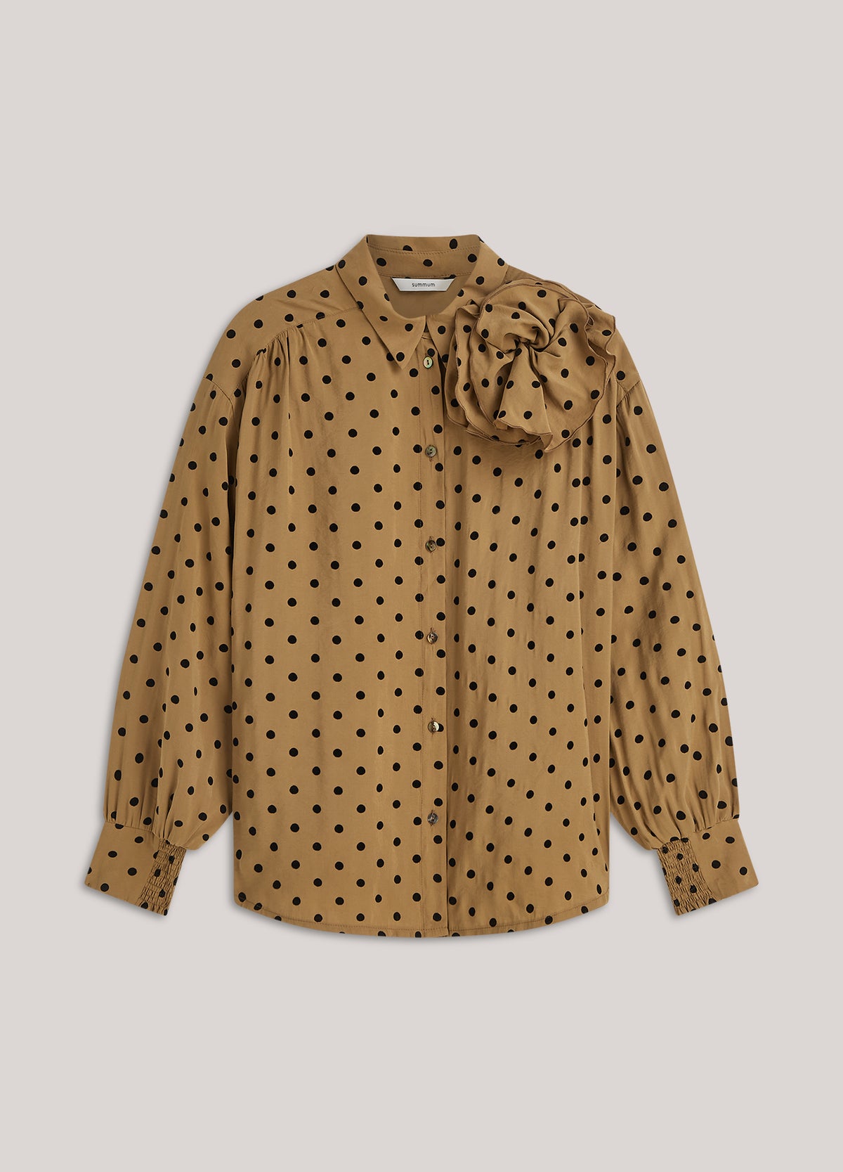 Blouse flock stippenprint
