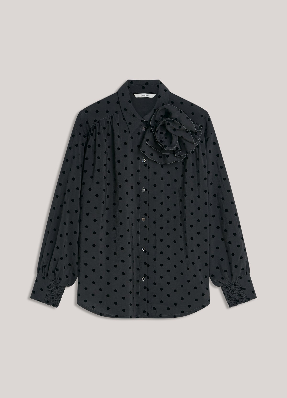 Blouse flock stippenprint