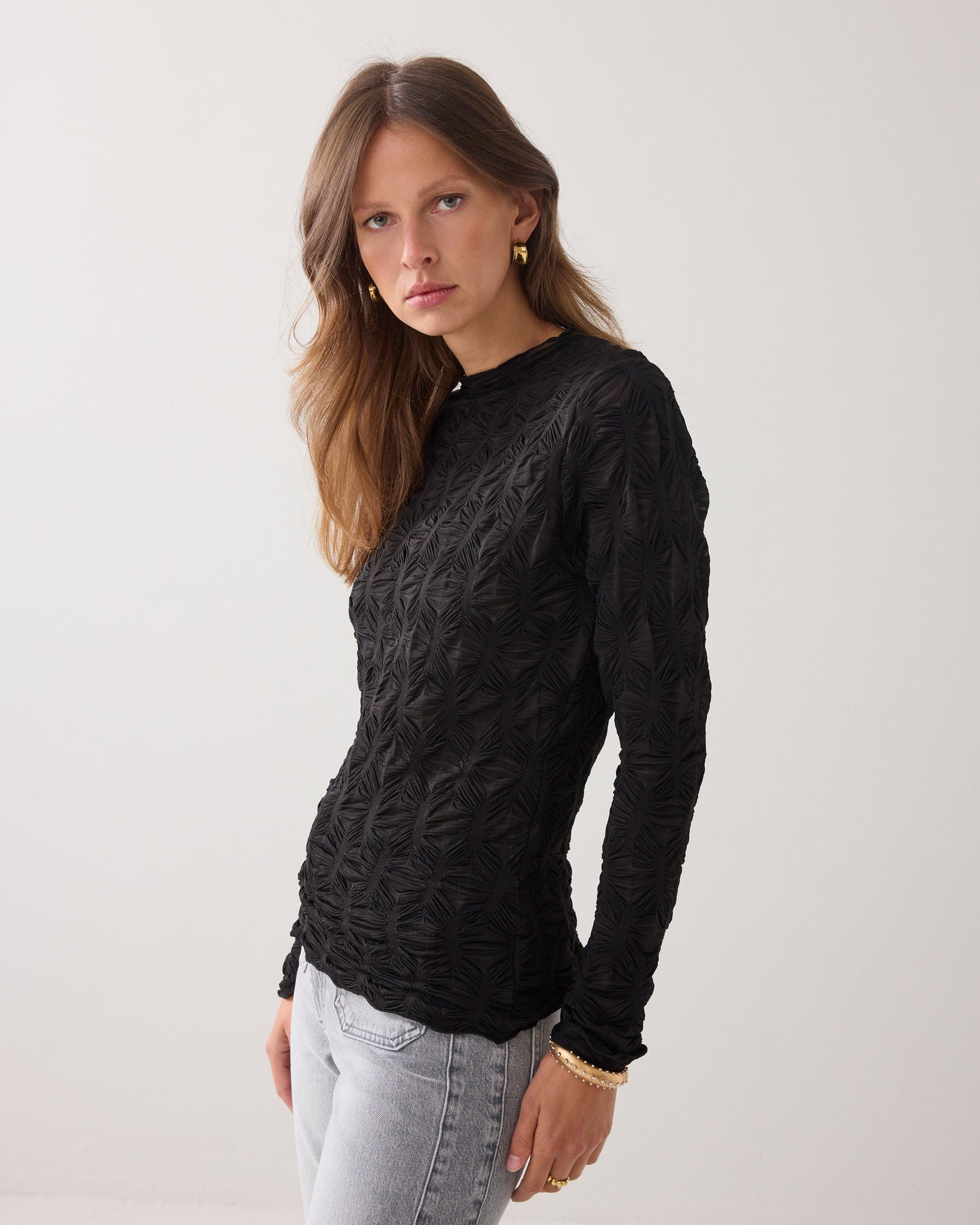 Top van transparante mesh