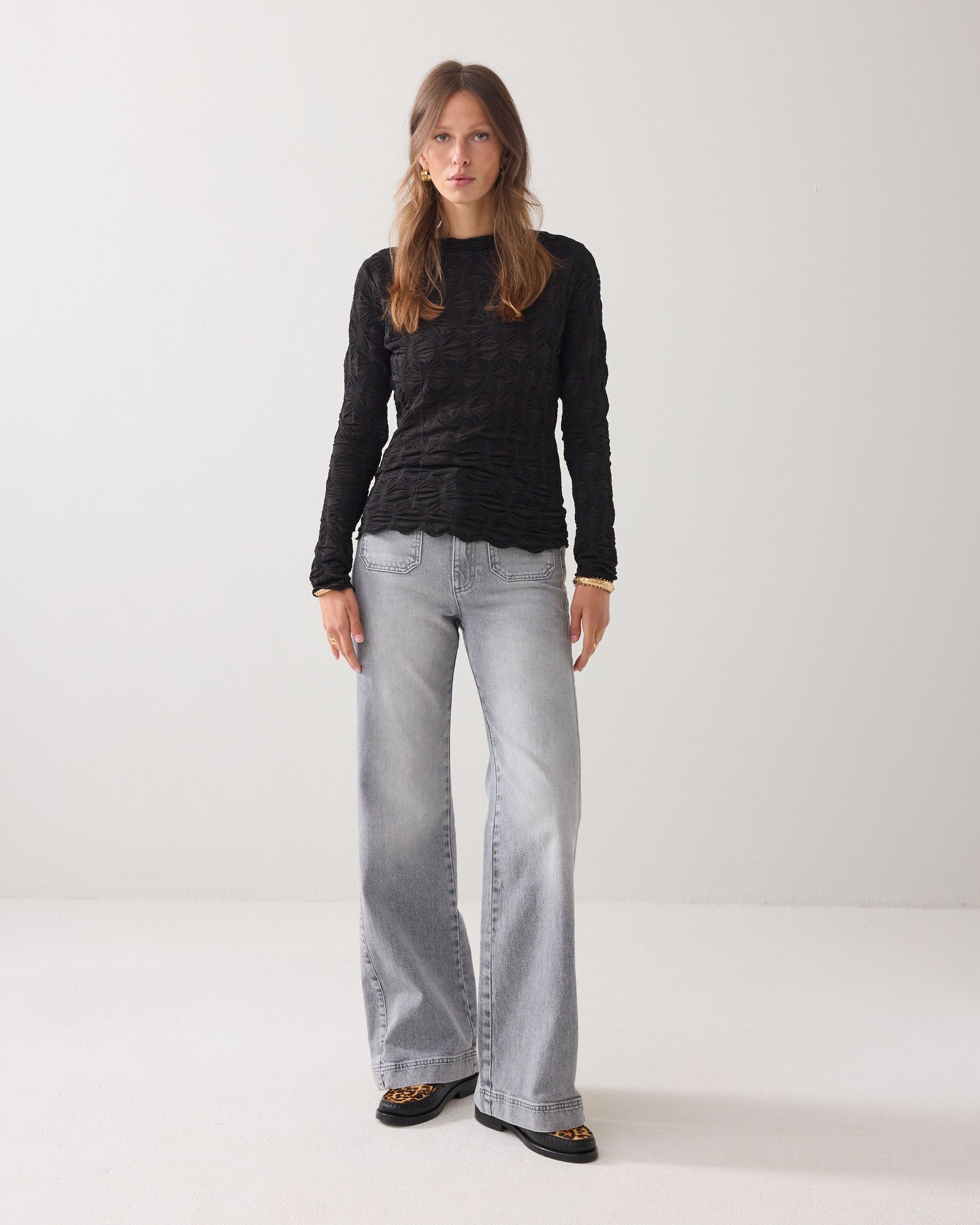 Top van transparante mesh