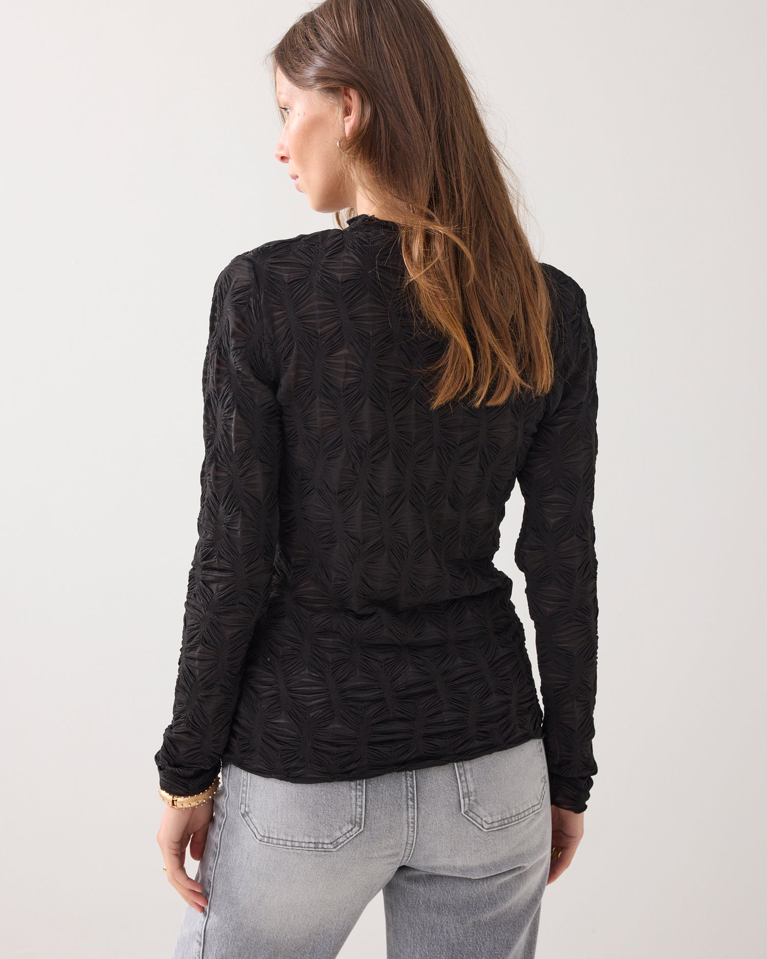 Top van transparante mesh