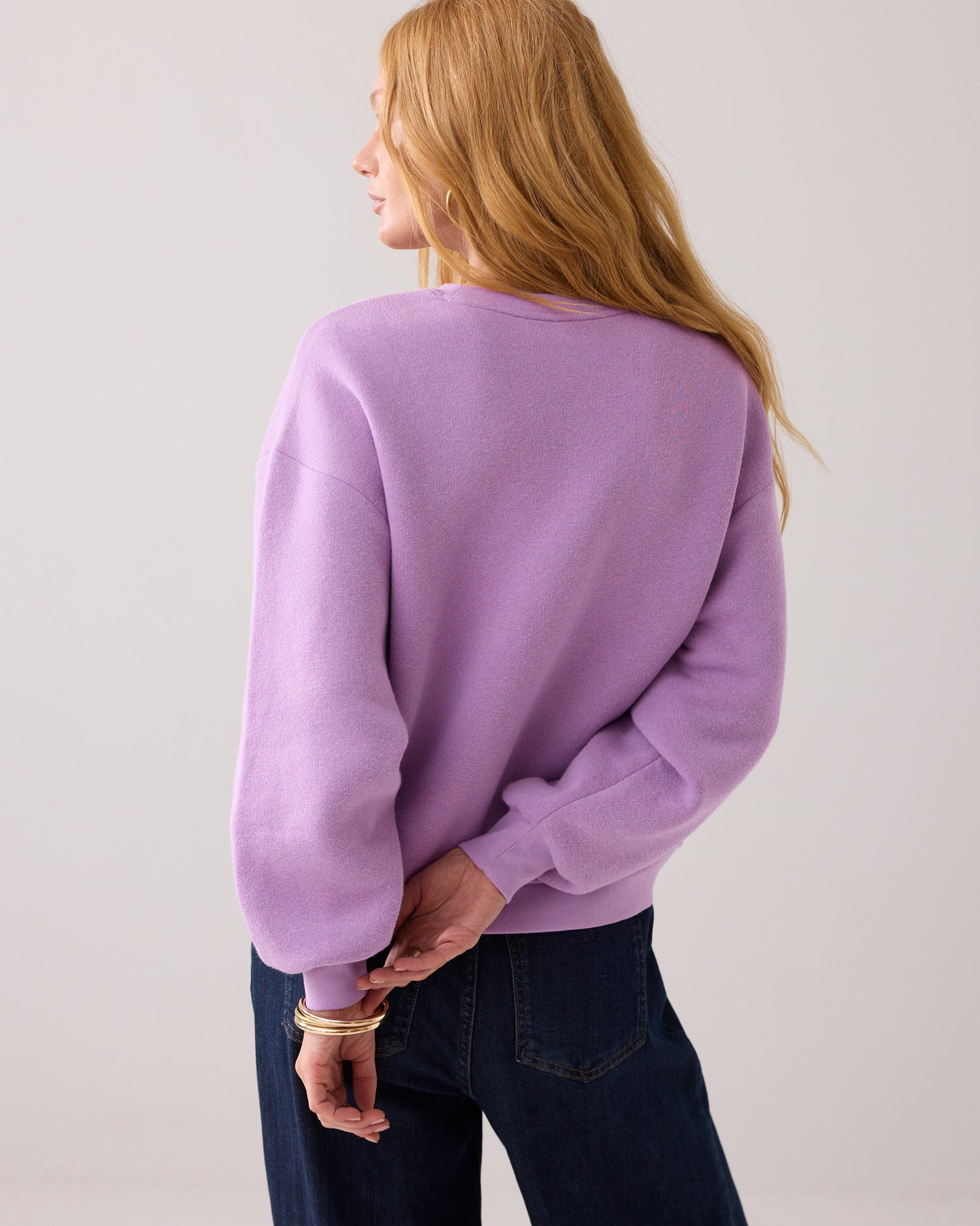 Casual Sweater mit Strasslogo