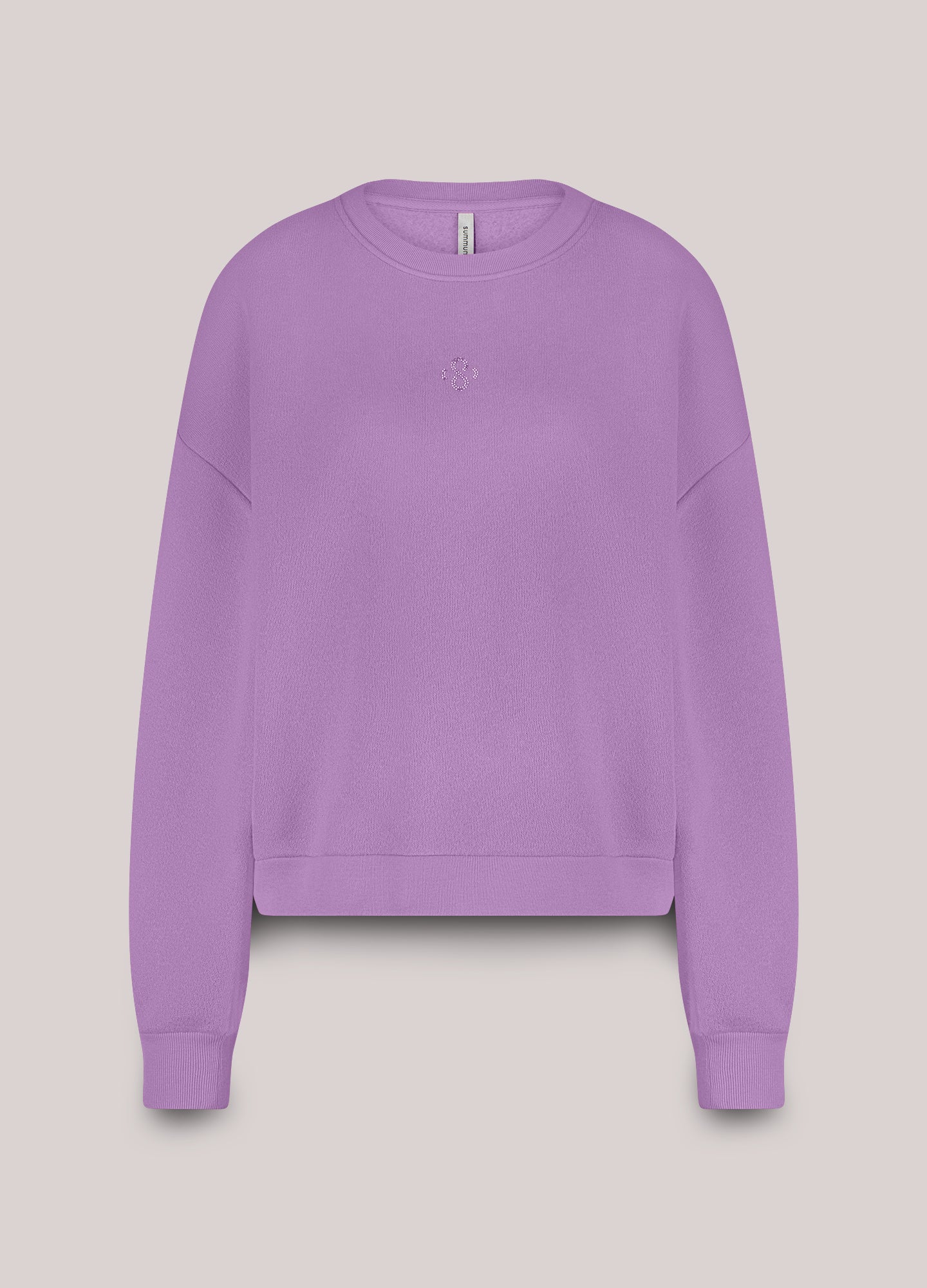 Casual Sweater mit Strasslogo