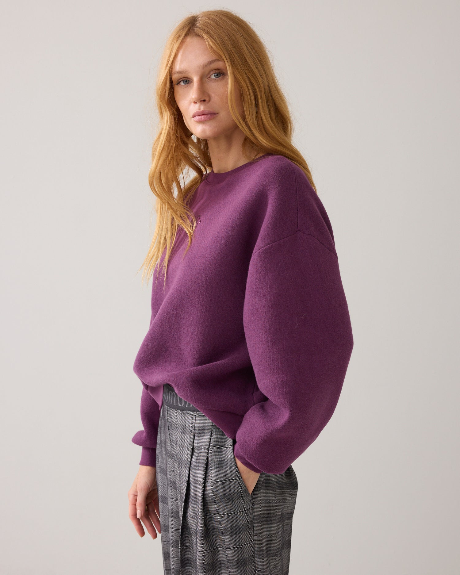 Casual Sweater mit Strasslogo