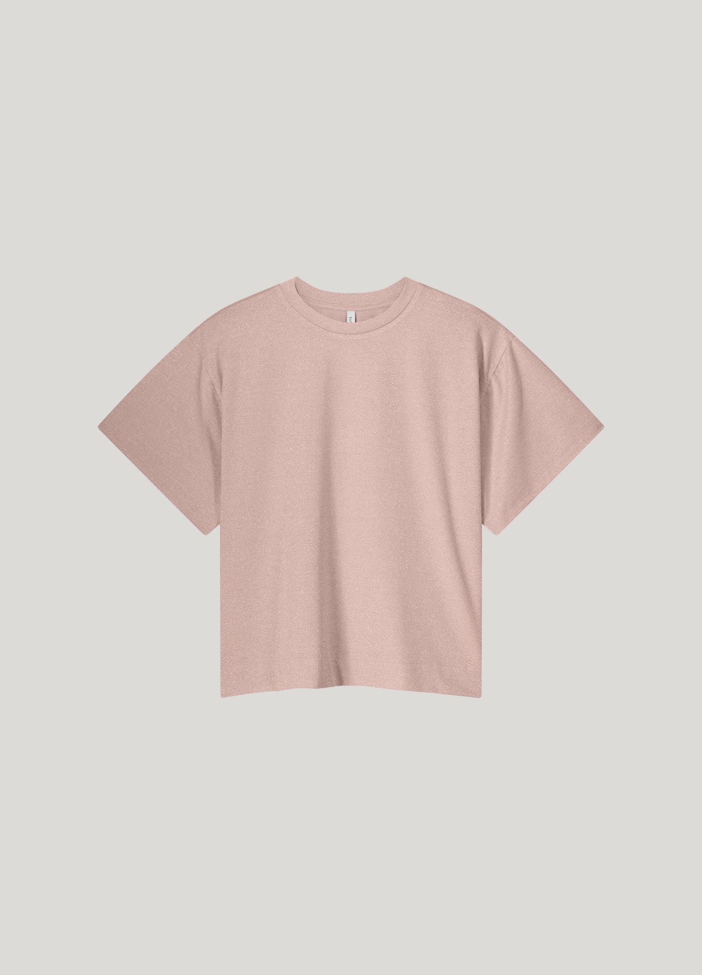 Boxy top van lurex jersey