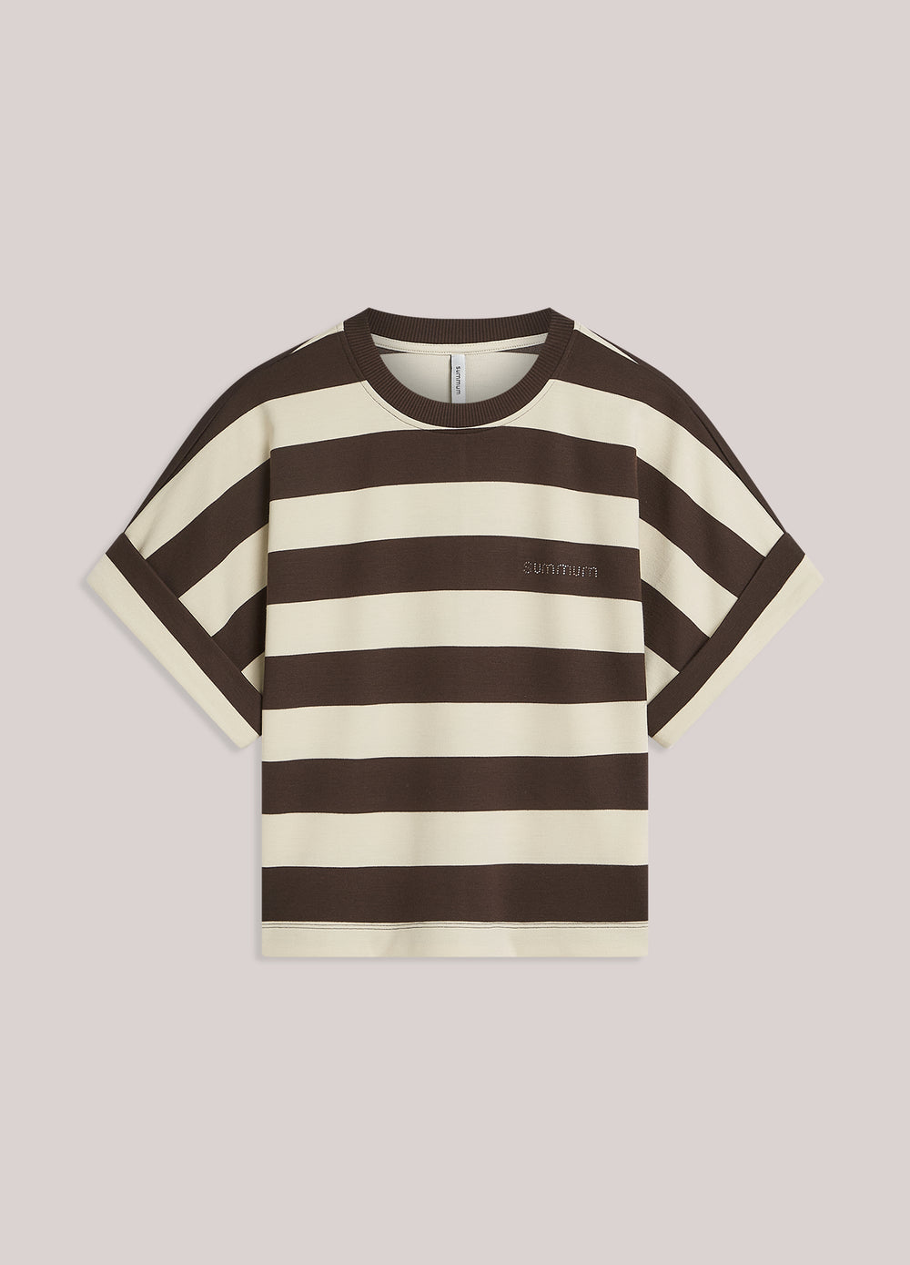 Gestreepte heavy jersey top