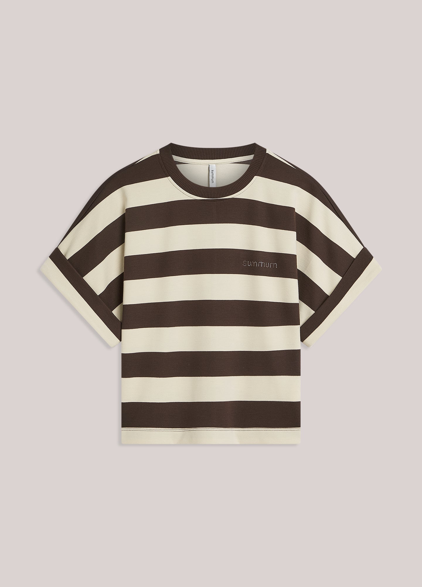 Gestreepte heavy jersey top