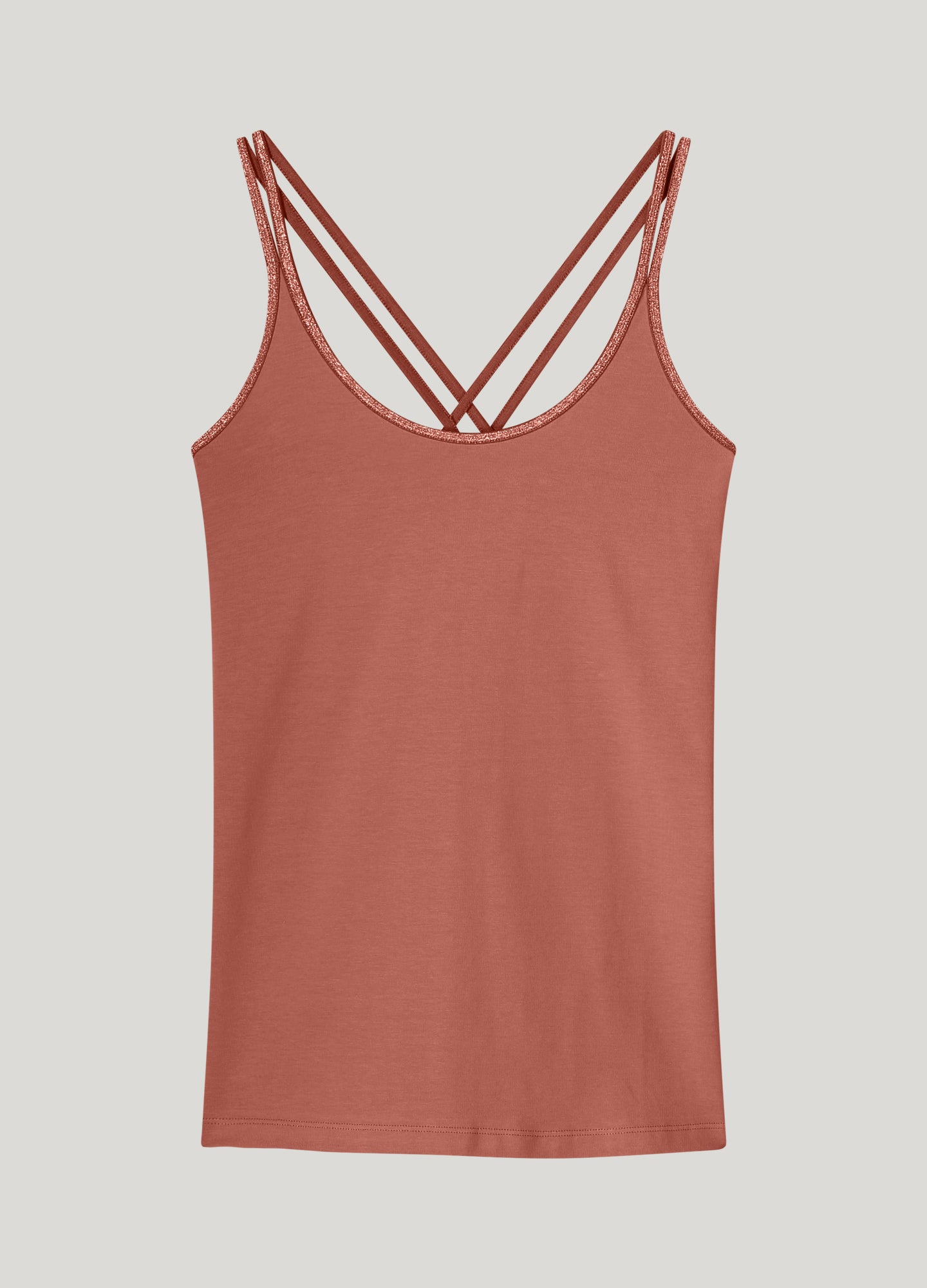 Basic singlet gevlochten bandjes