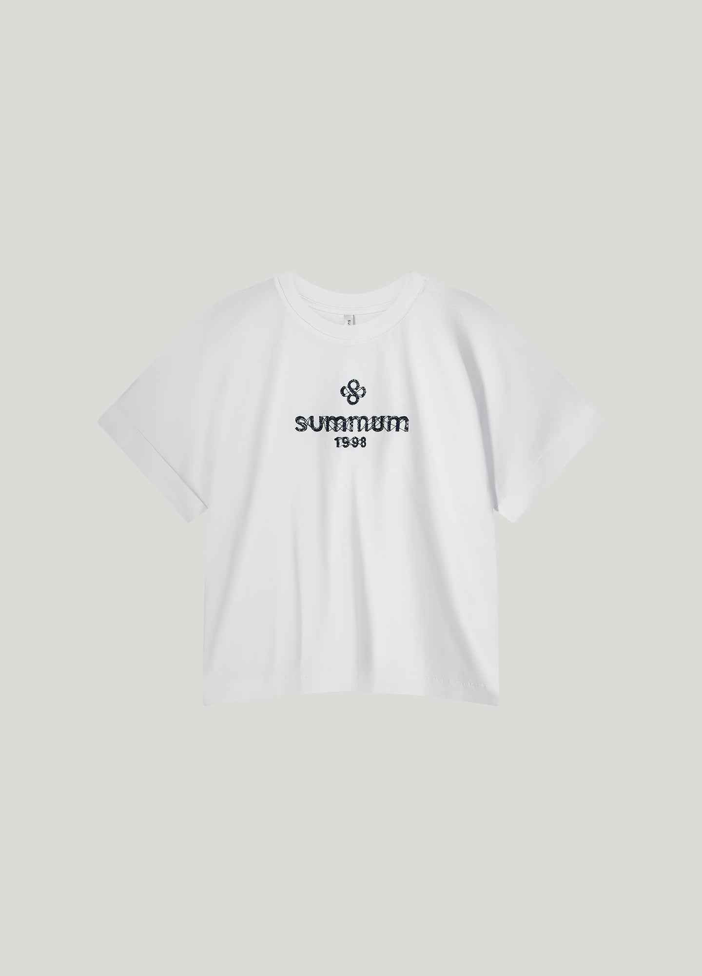 Artwork T-shirt met geborduurd logo