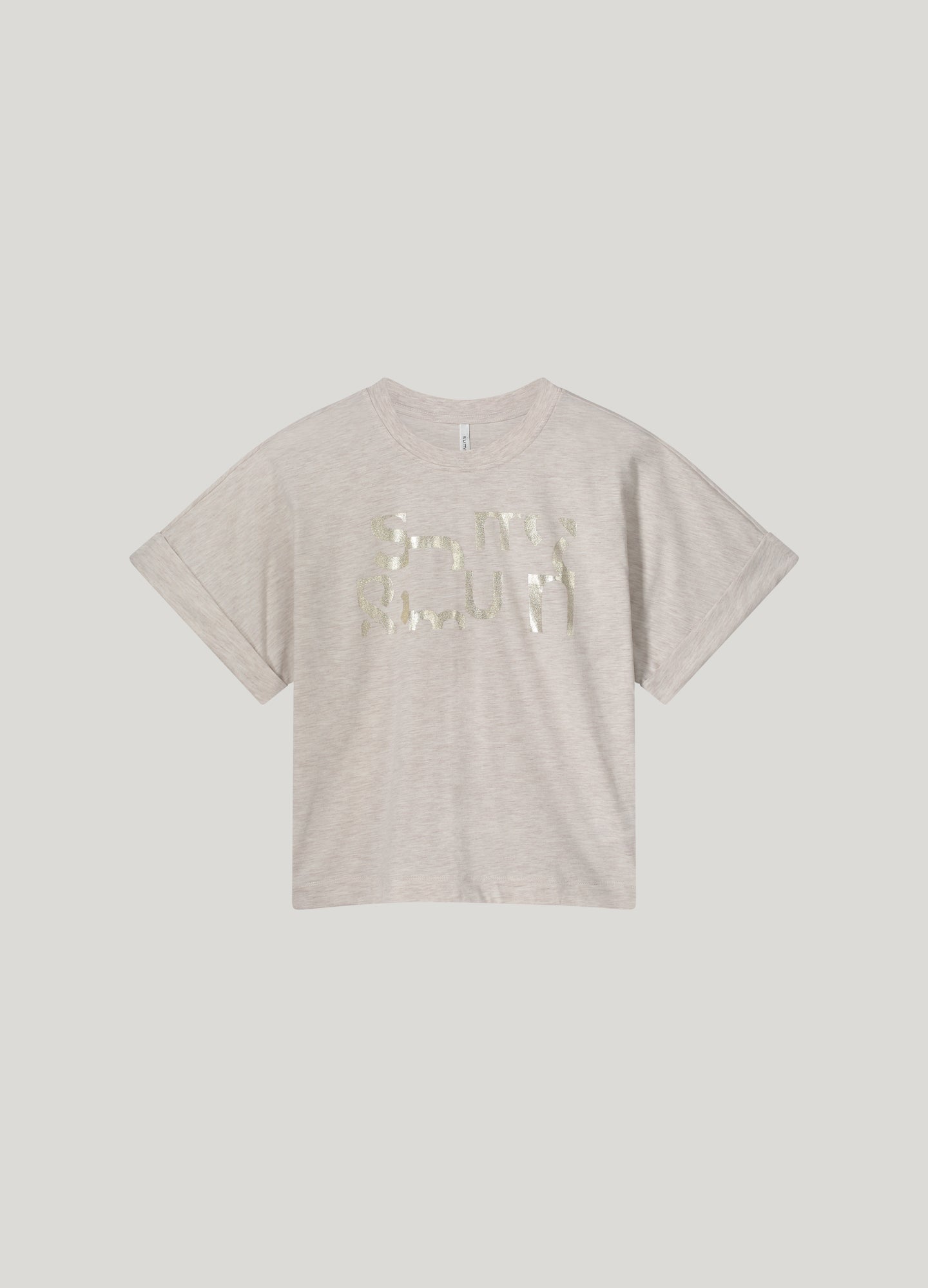 Top met glitterprint