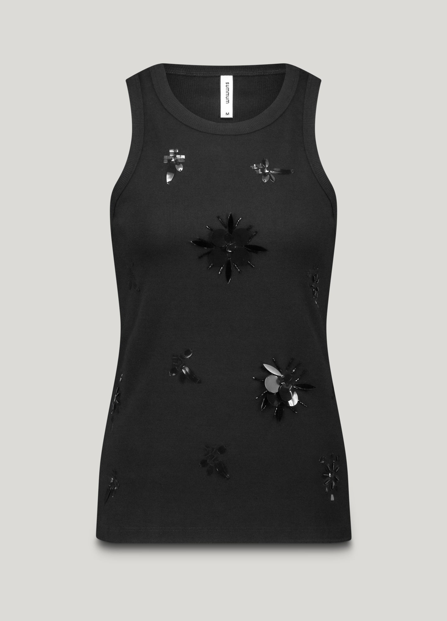 Tanktop mit 3D-Stickerei