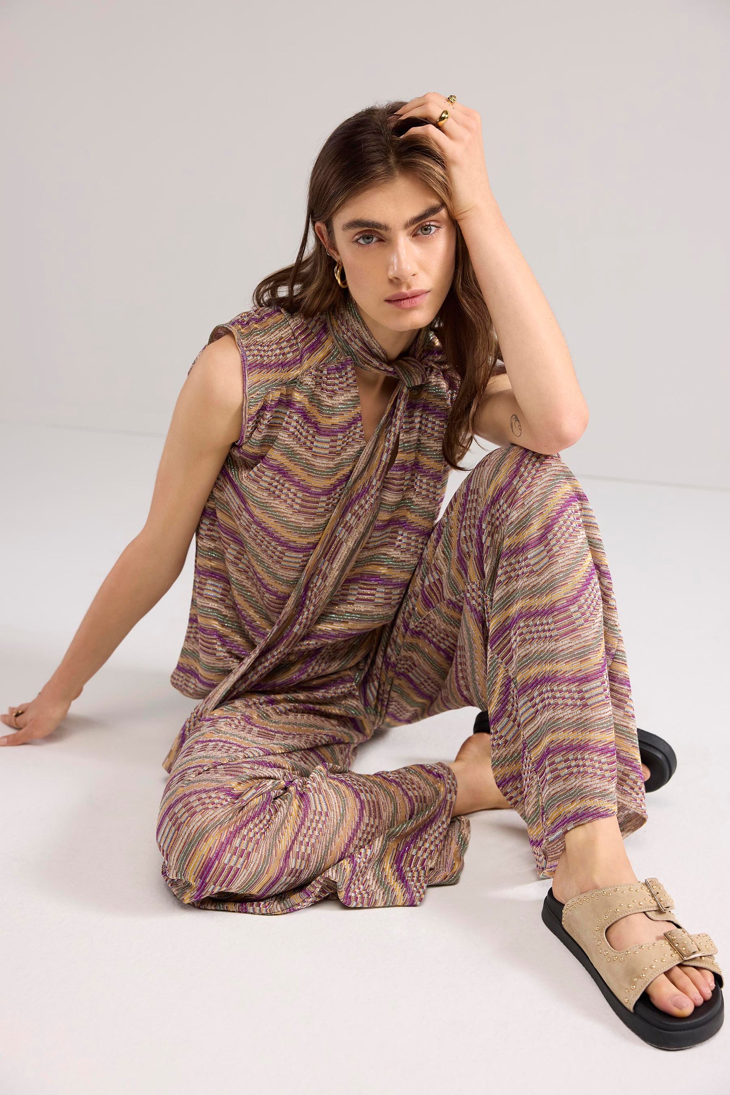Top in Italian jaquard fabric