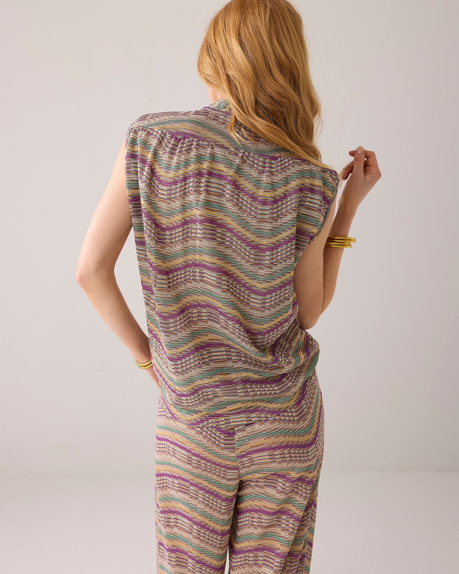Top in Italian jaquard fabric