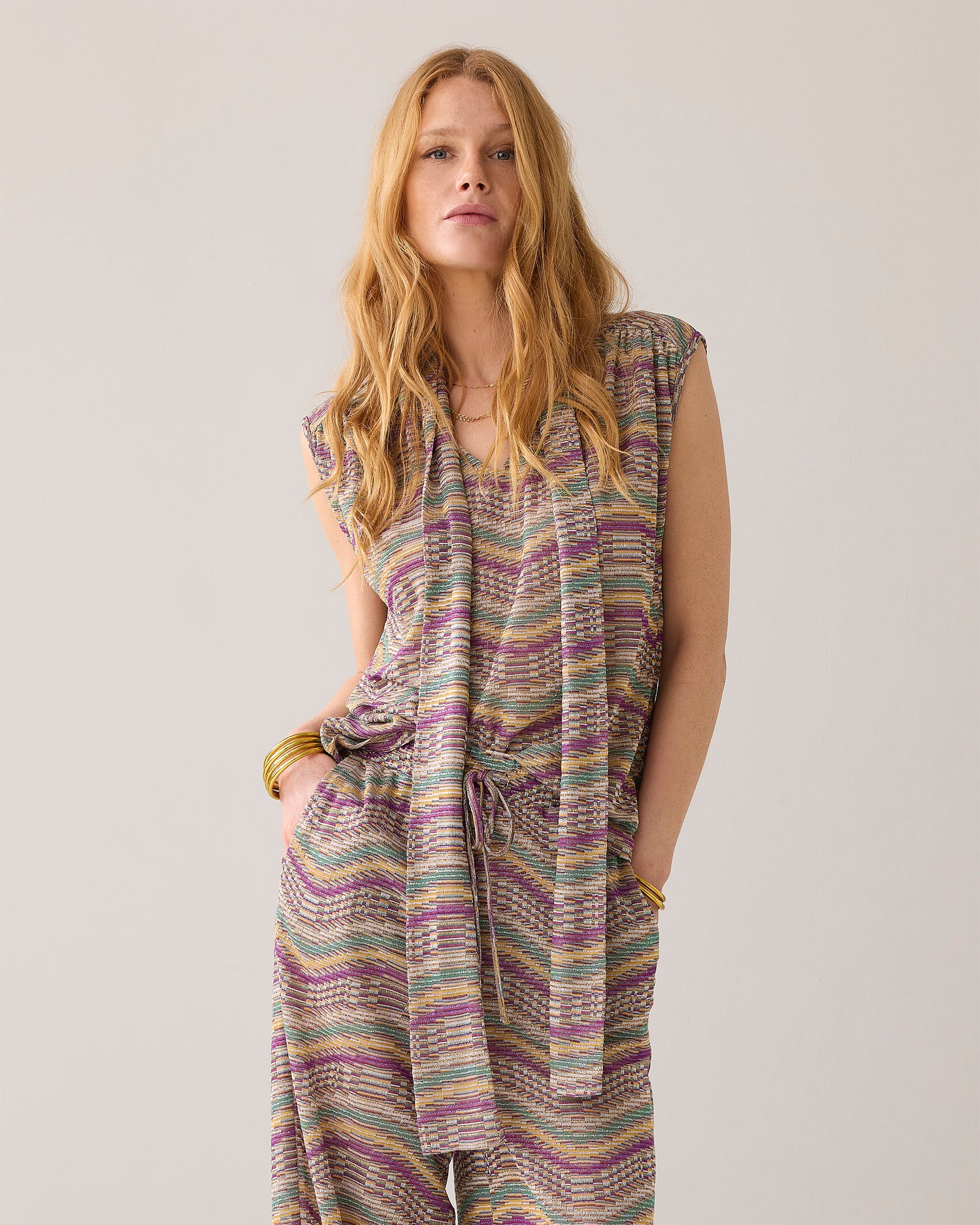 Top in Italian jaquard fabric