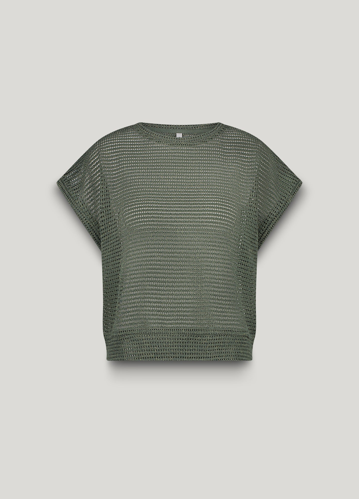 Boxy Top mit Lochmuster