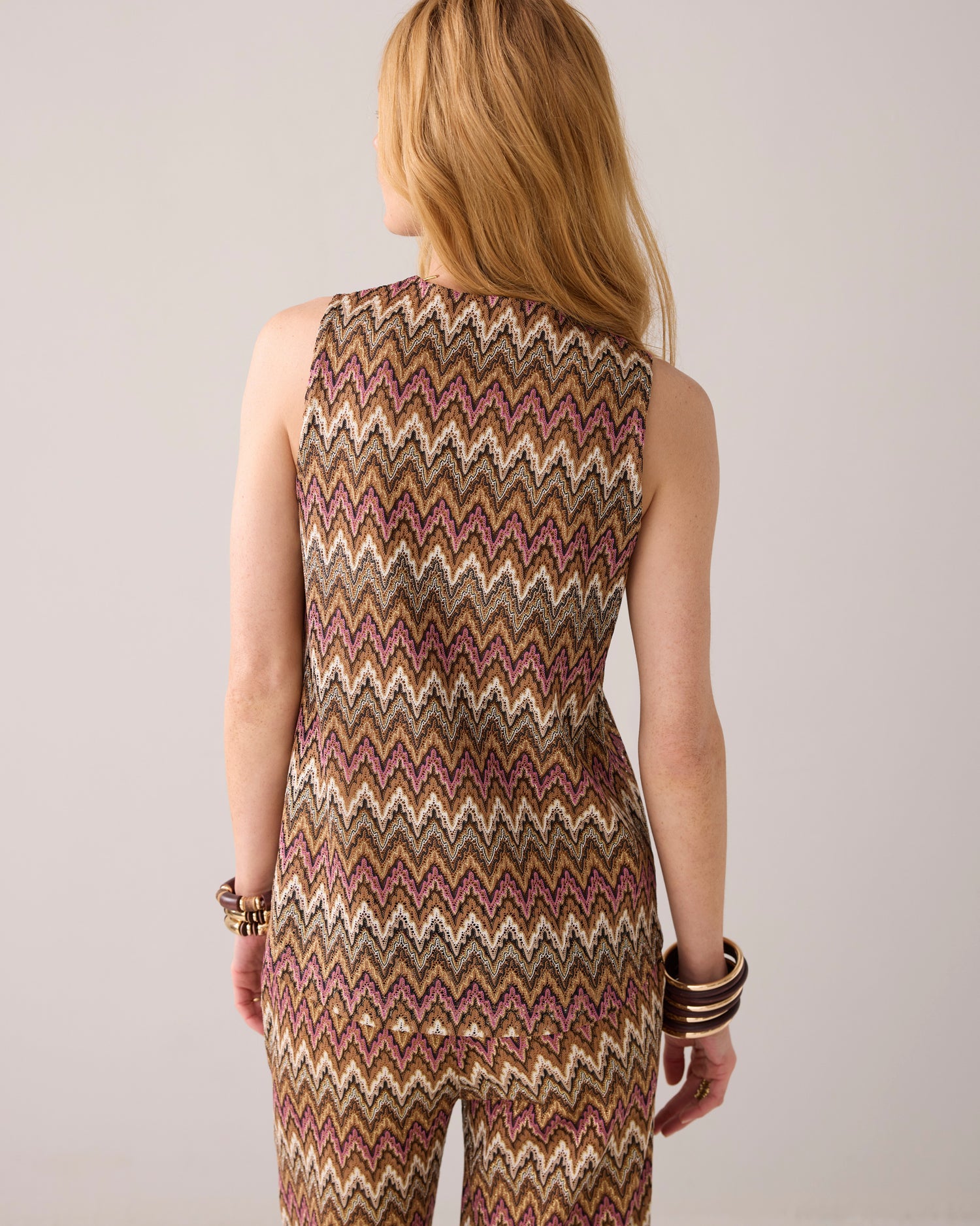 Jacquard-Oberteil Zickzack