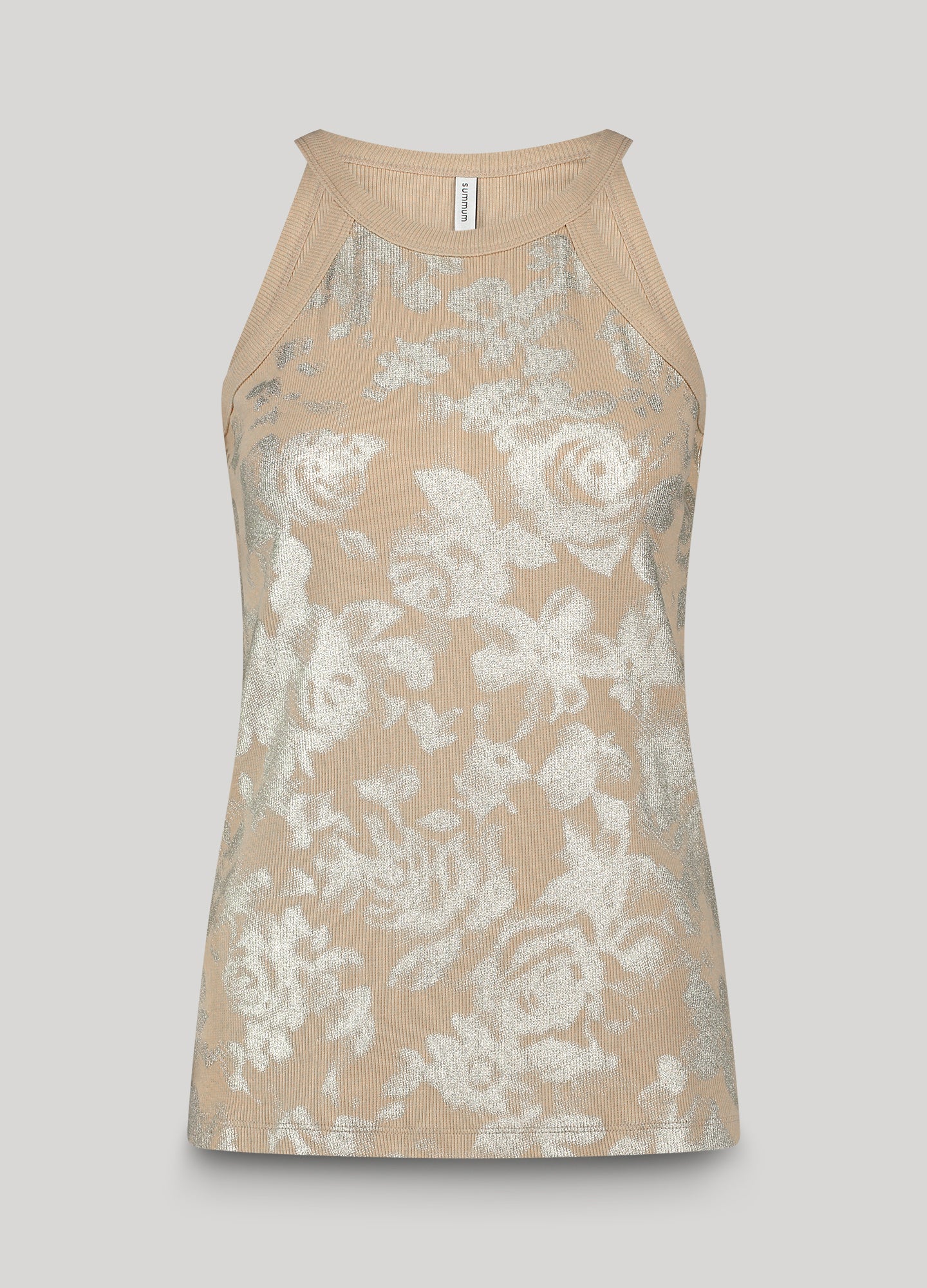 Halter top with floral print