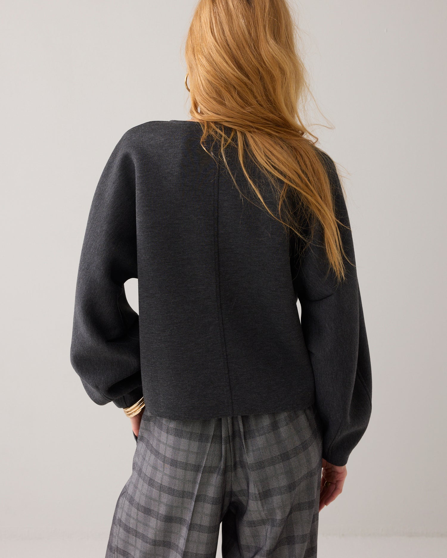 Scuba sweatshirt ballonmouw