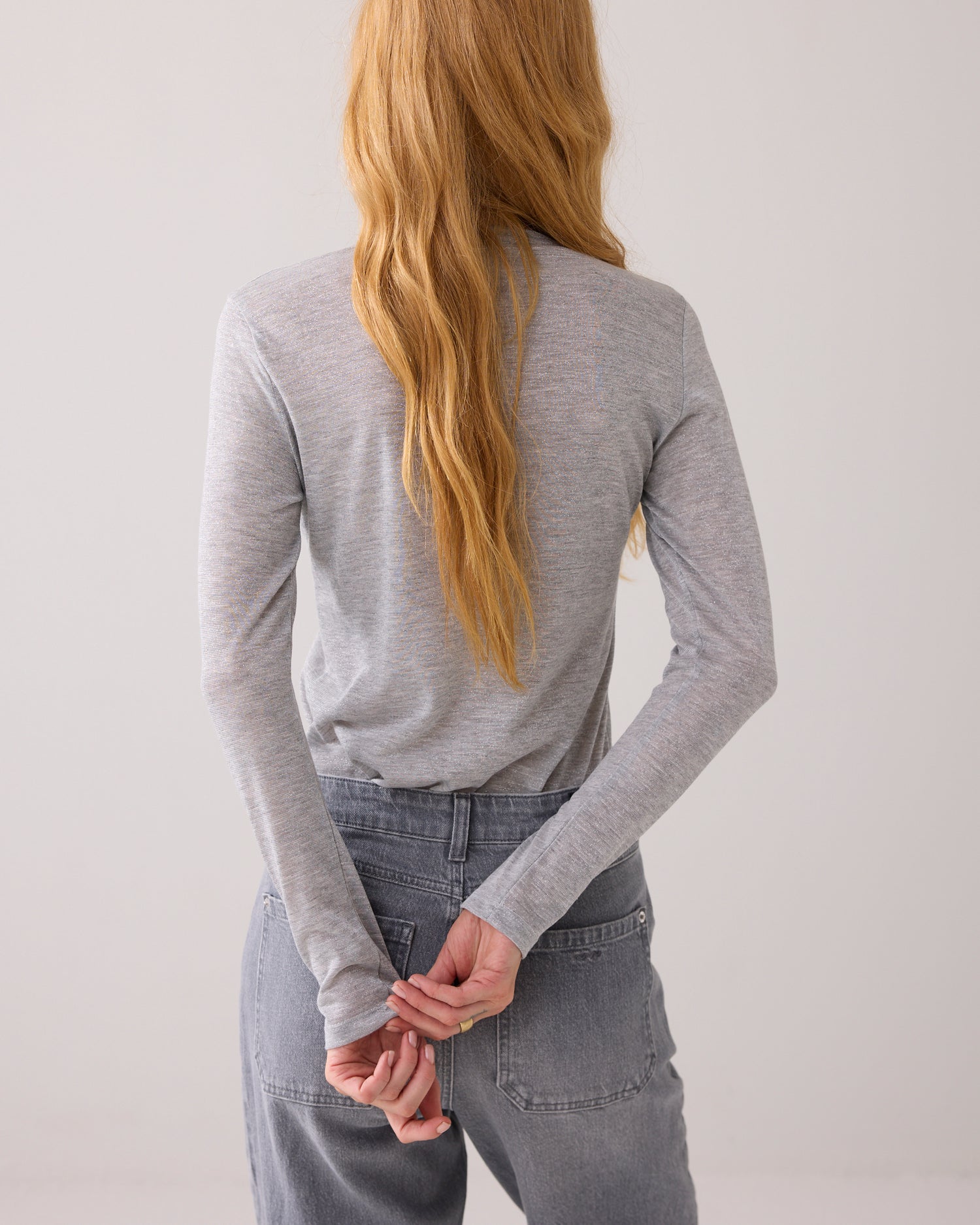 Fitted longsleeve Italiaanse fabric