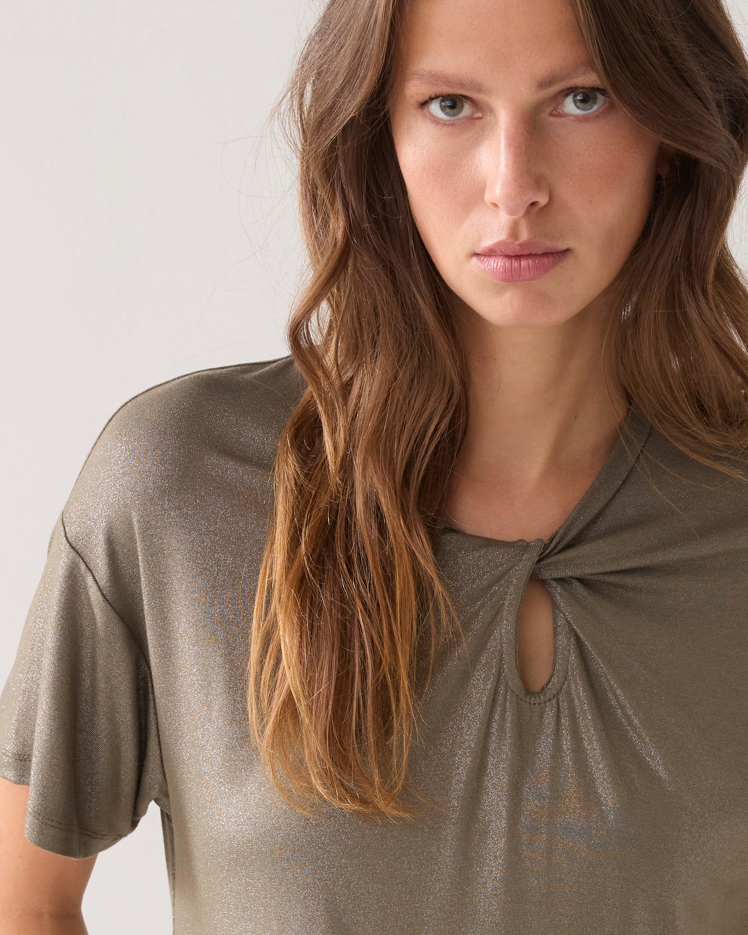 Glimmende jersey top