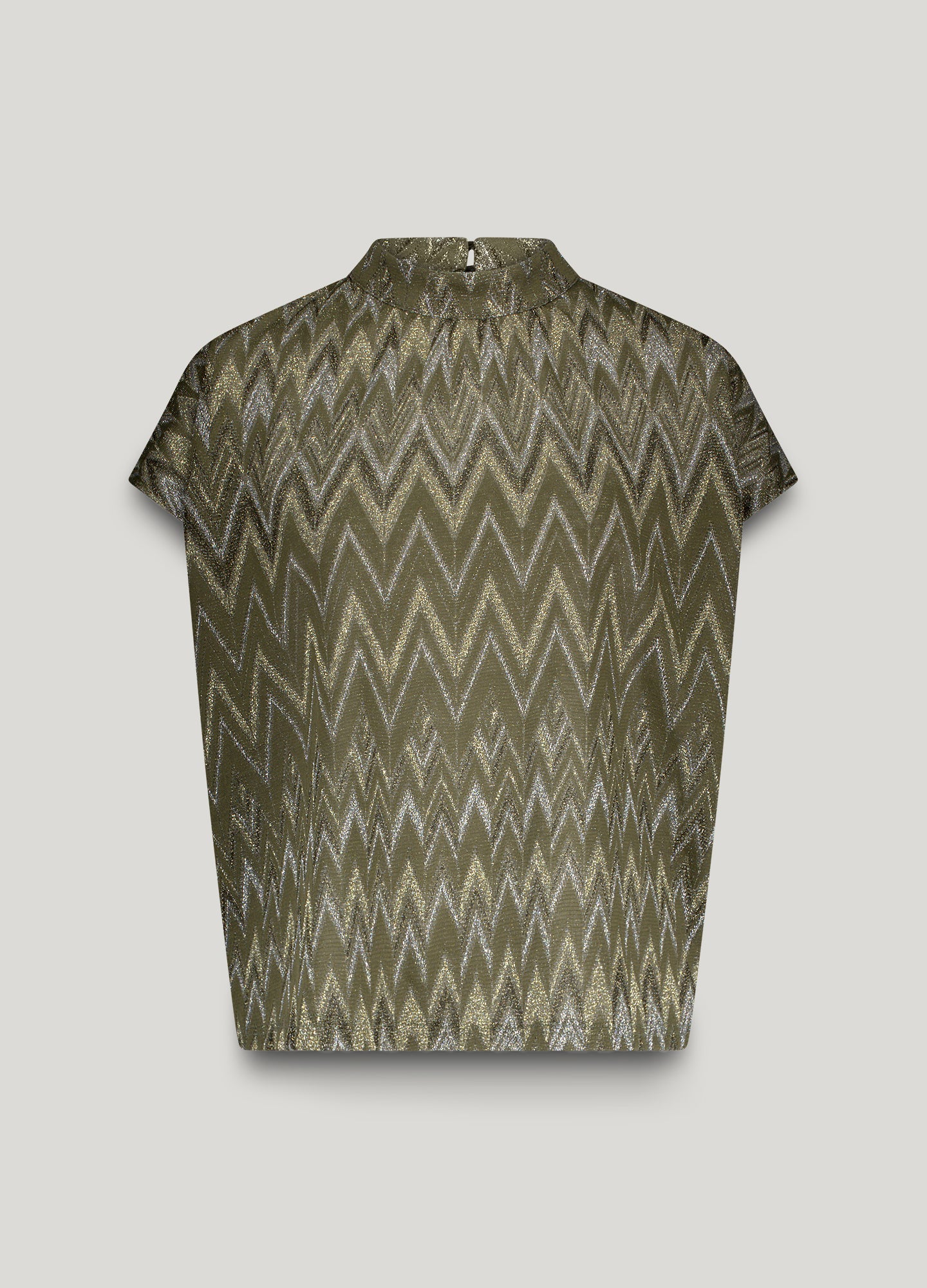 Boxy top Italiaans jacquard