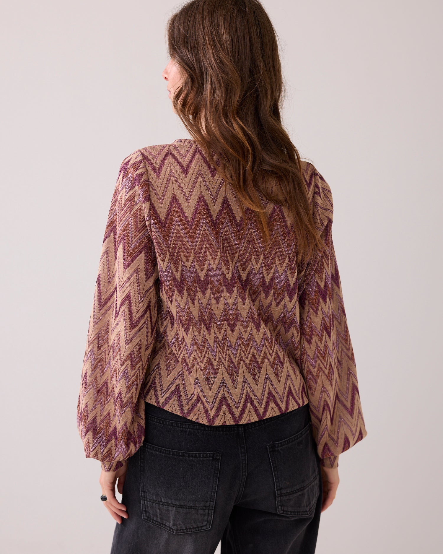 Italian jacquard regular-fit top