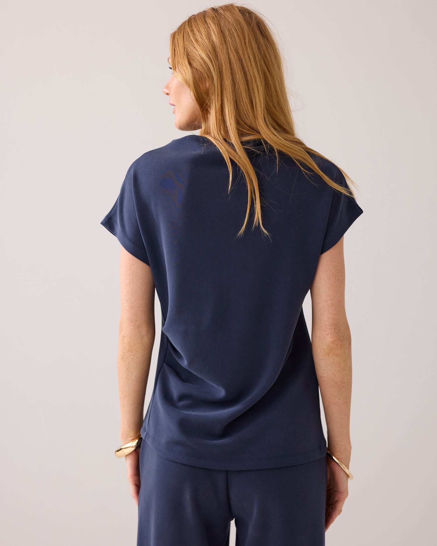Asymmetrisches Oberteil Washed Modal