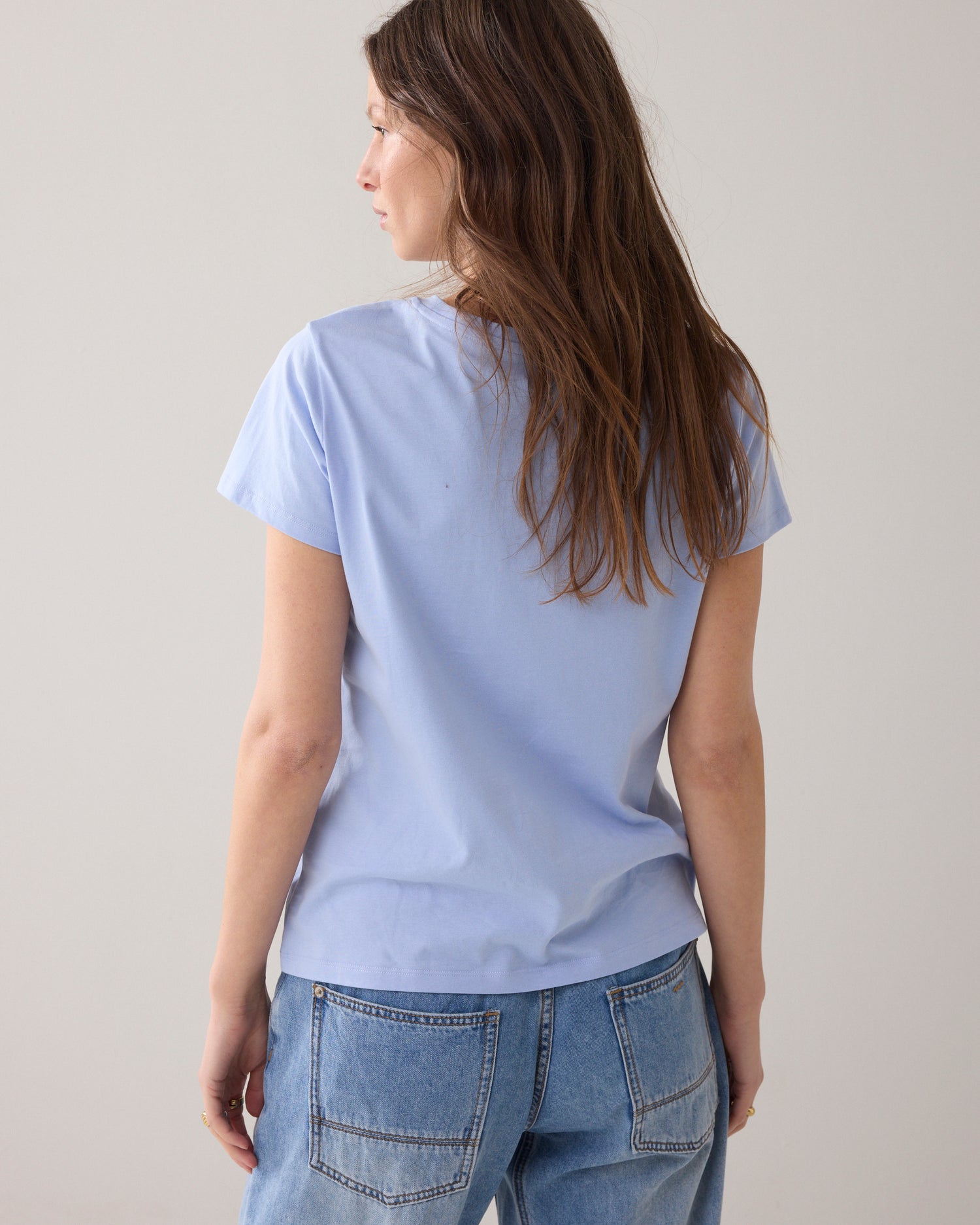 T-shirt met strass logo