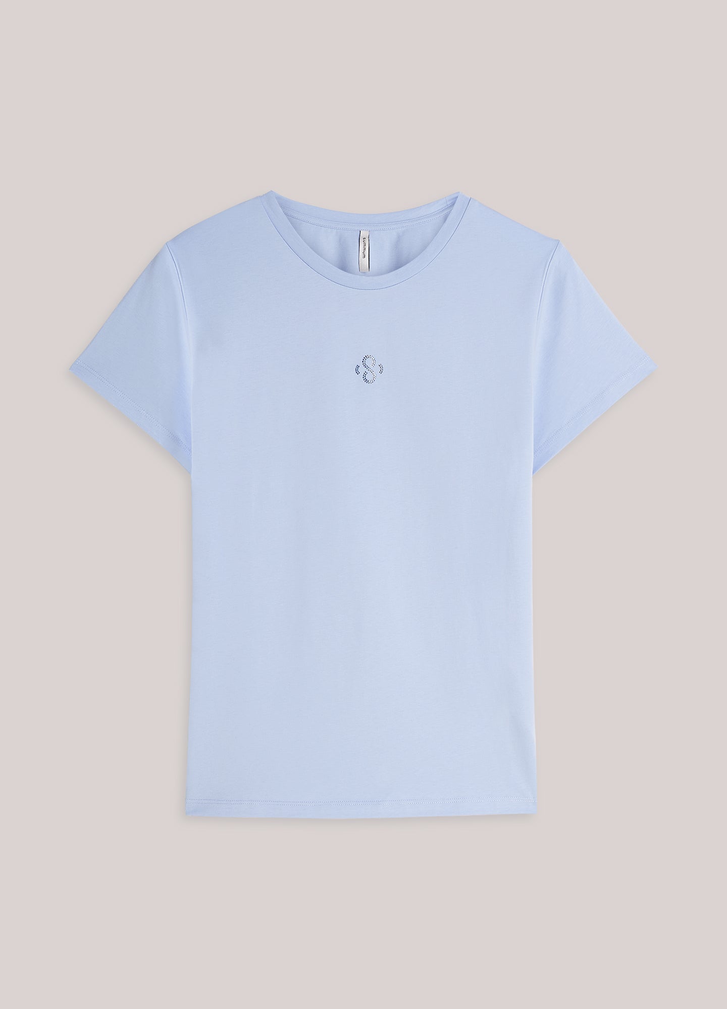 T-shirt met strass logo