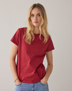T-shirt met strass logo