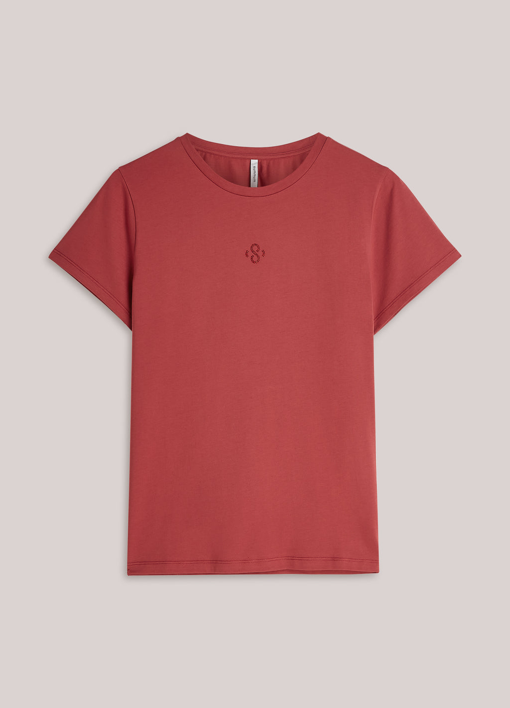 T-shirt met strass logo