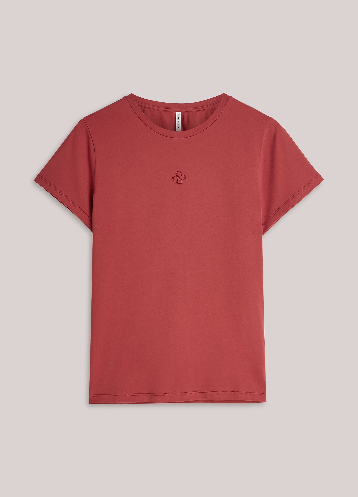 T-shirt met strass logo