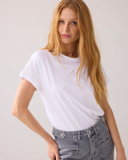 T-shirt met strass logo