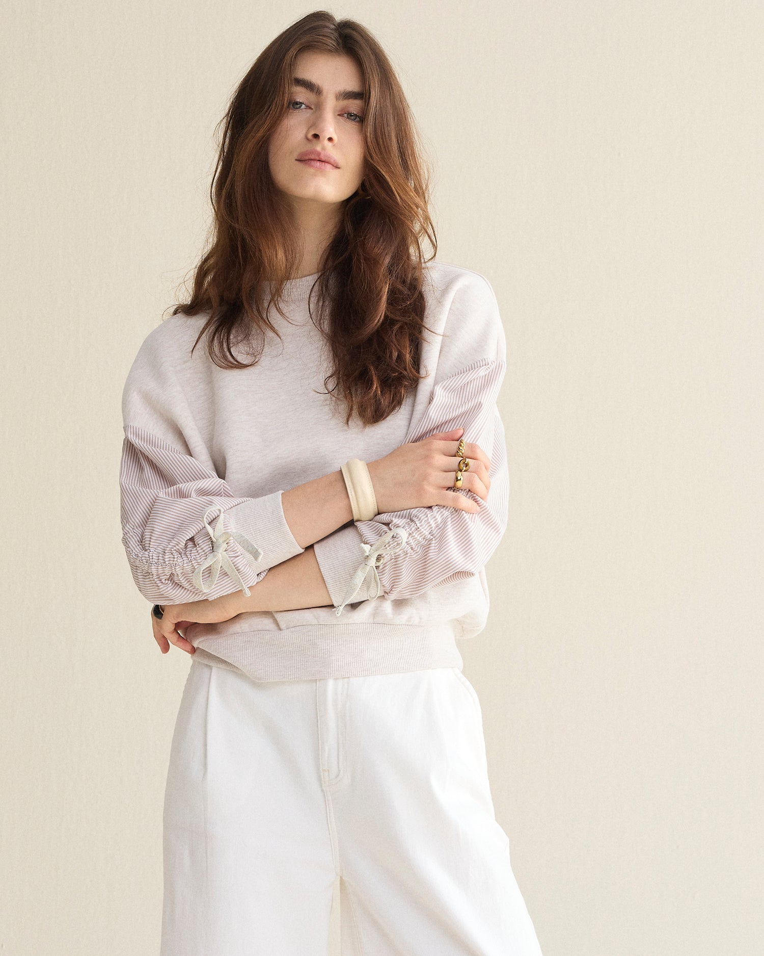 Sweat à capuche oversize en coton bio | rose rosewood mist Sweat à capuche oversize en coton bio | rose rosewood mist