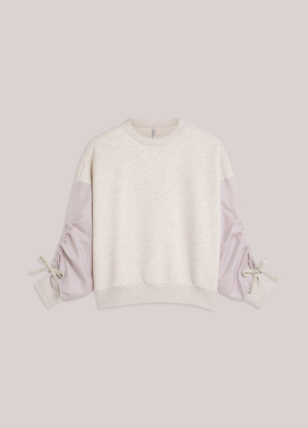 Sweat-shirt avec manche en coton