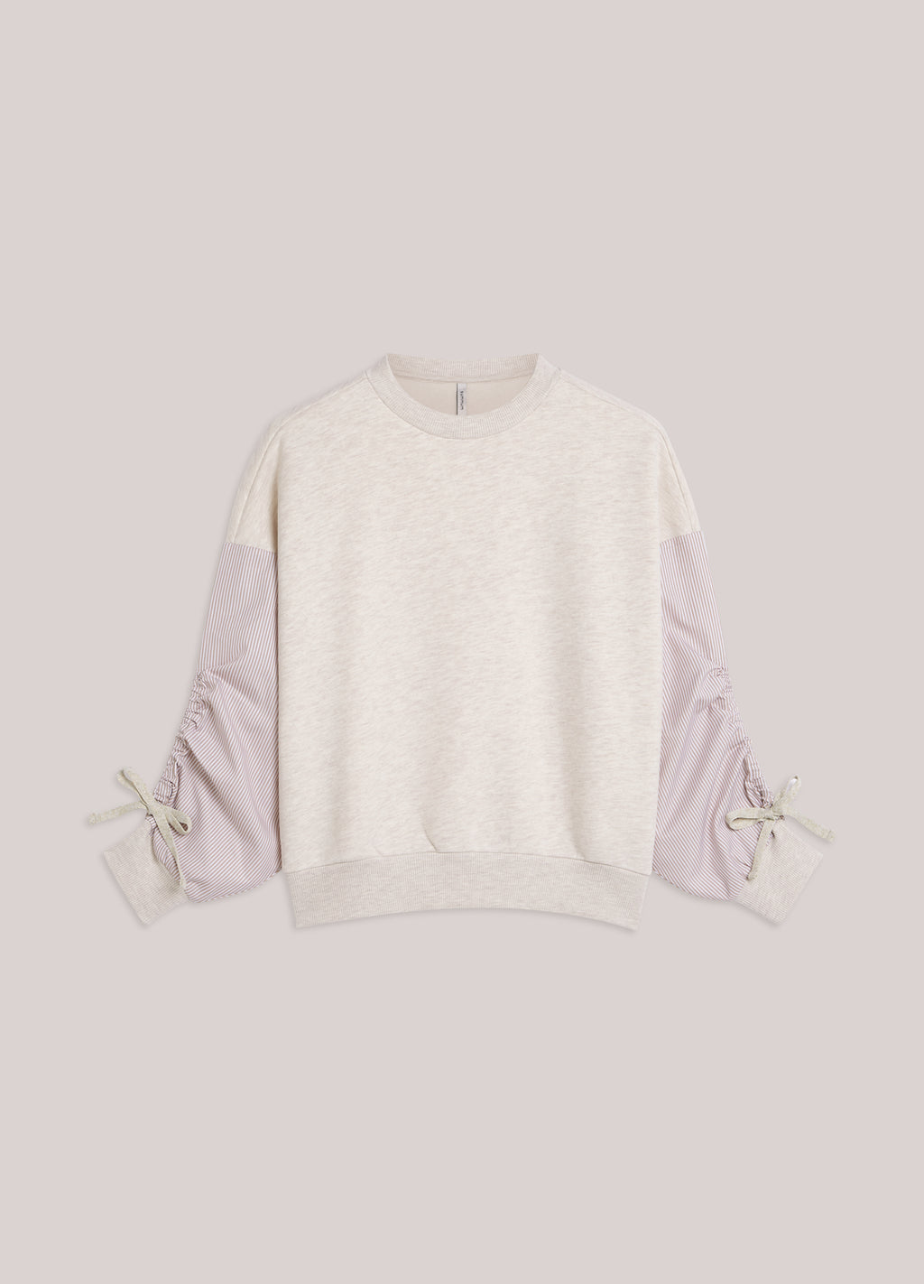 Sweatshirt met katoenen mouw