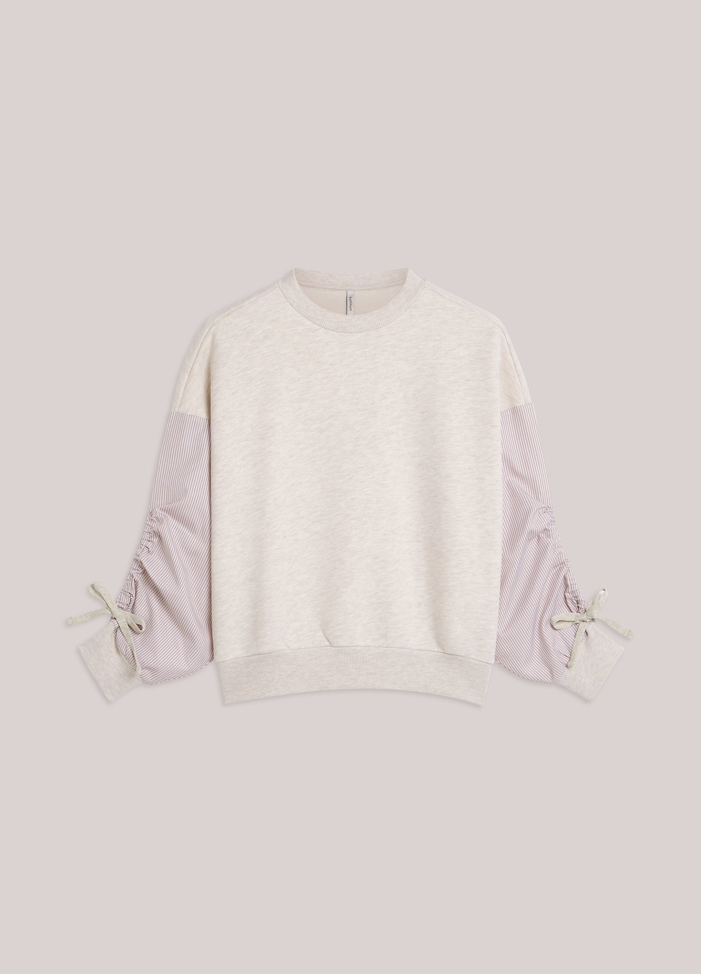 Sweatshirt met katoenen mouw