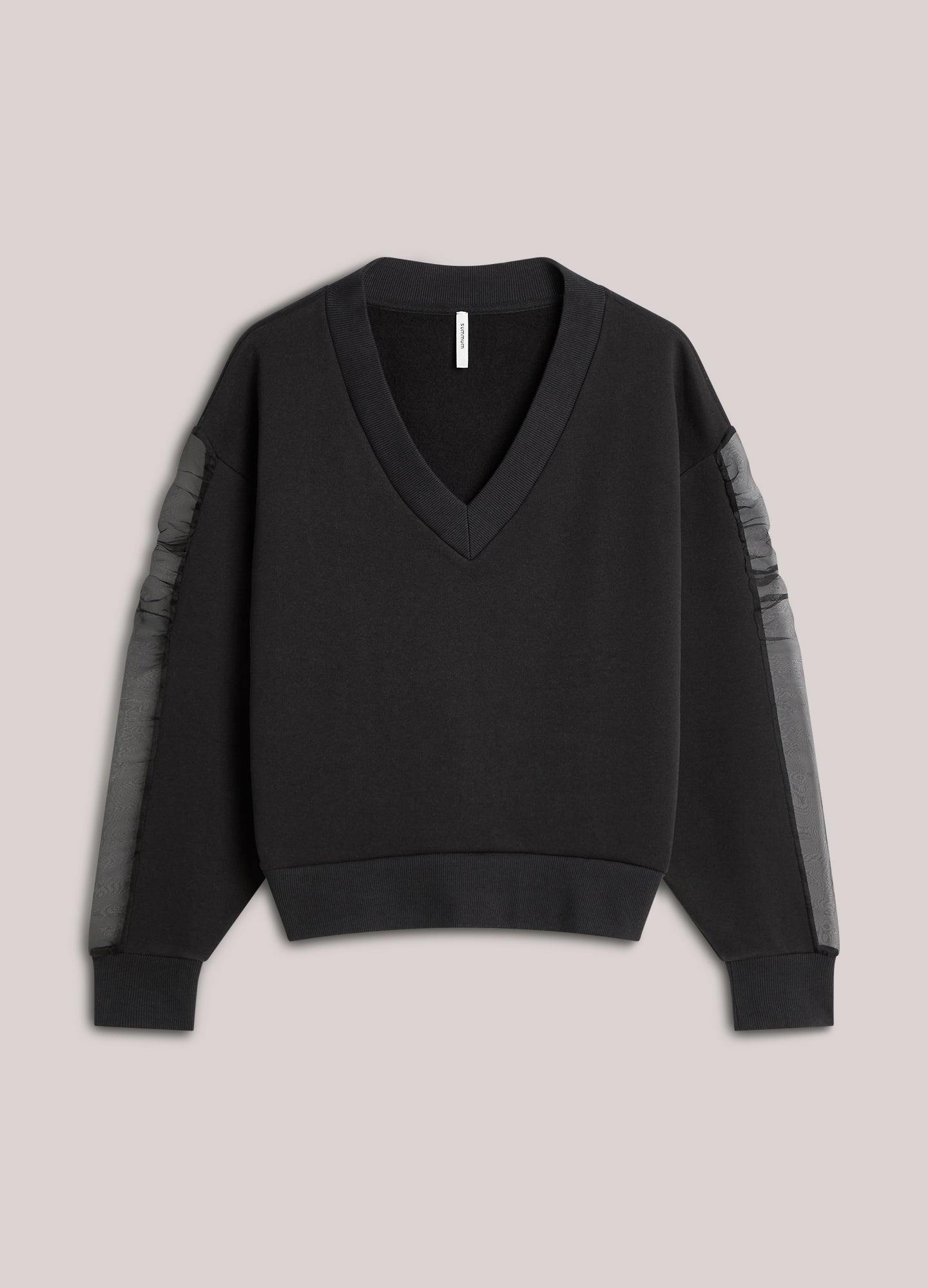 Sweatshirt with voile