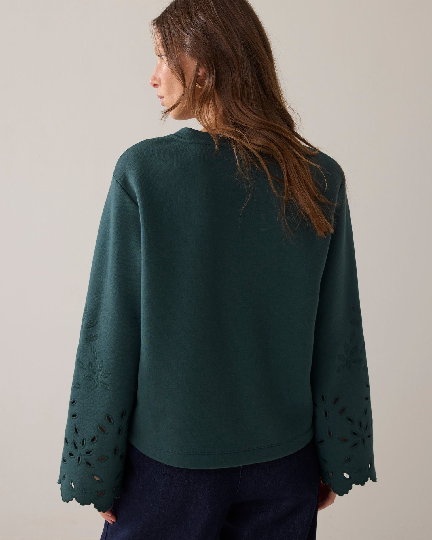 Sweater met flared mouwen