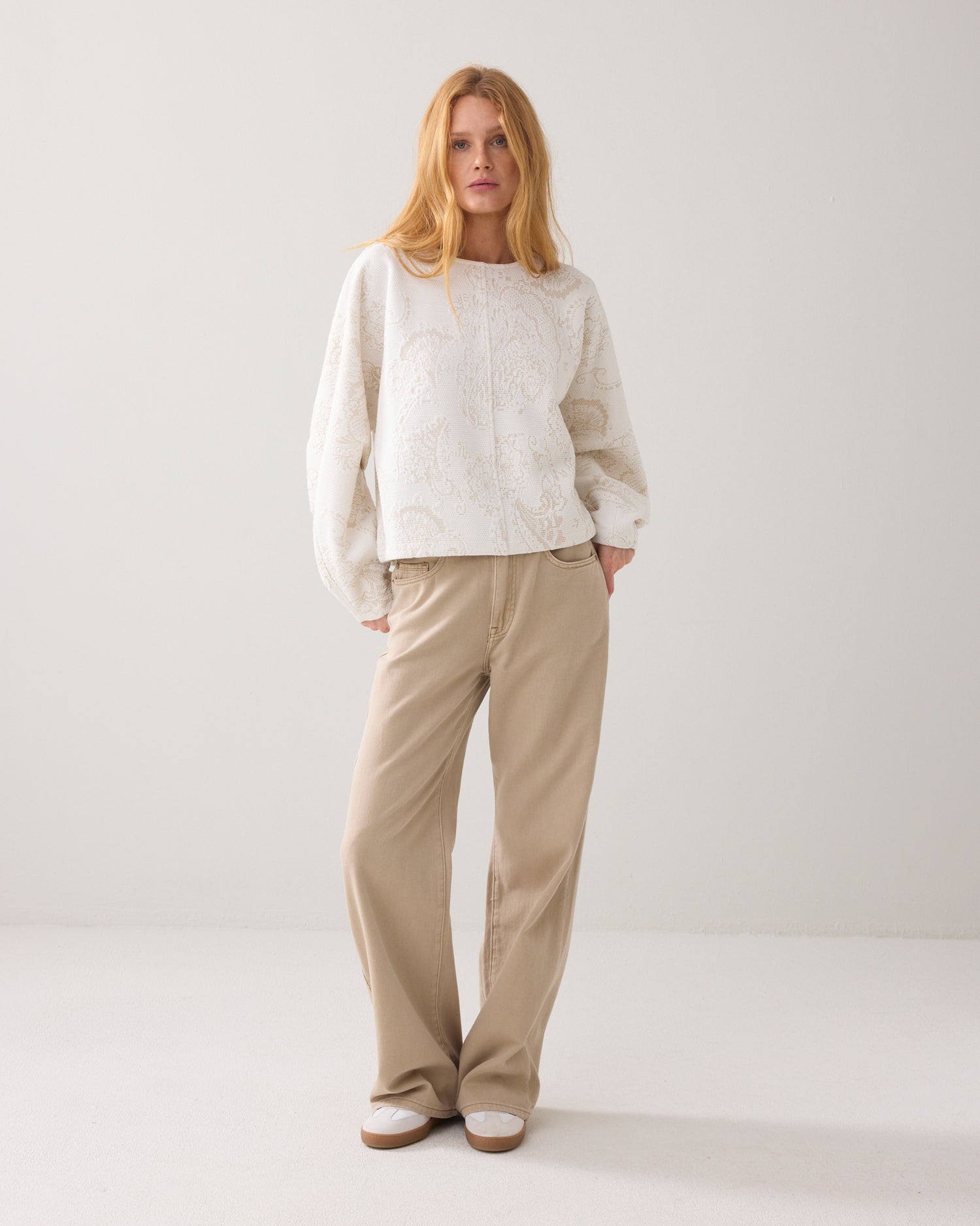 Trui foam jacquard