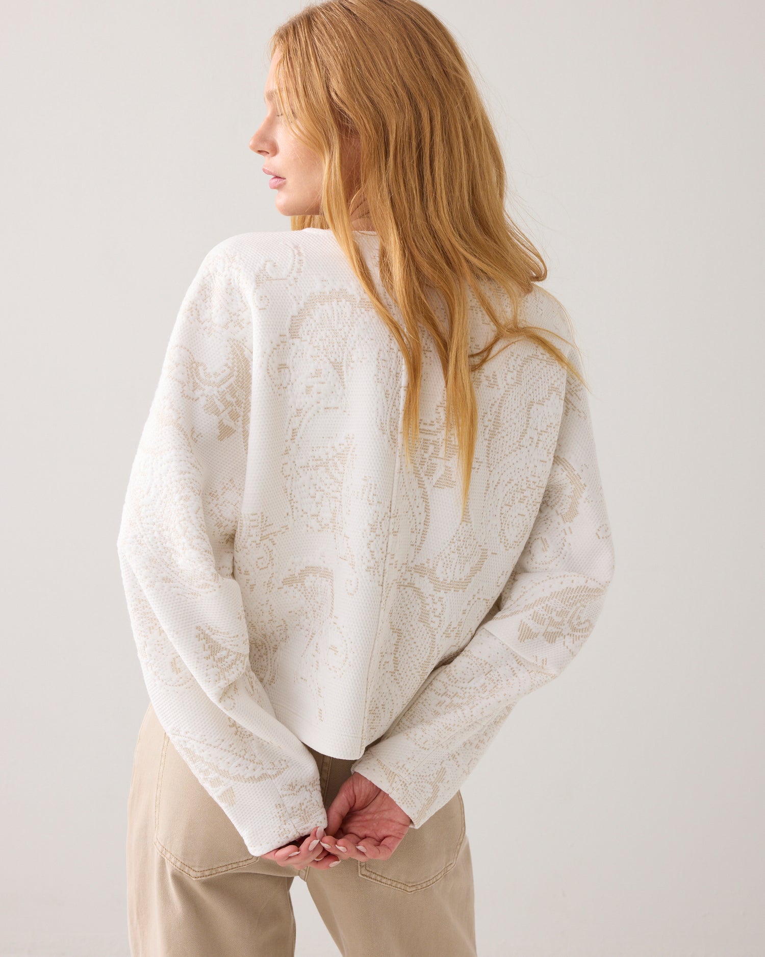 Trui foam jacquard