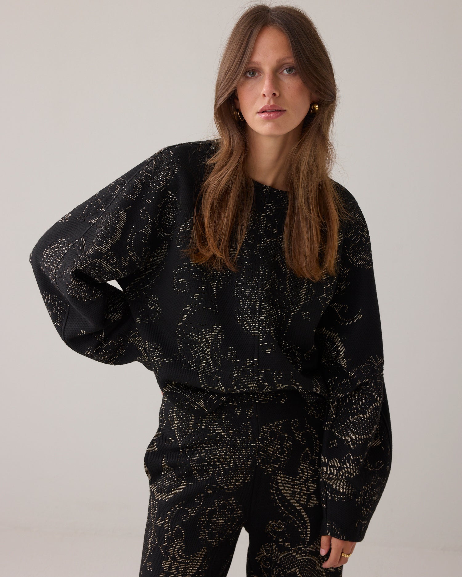 Trui foam jacquard