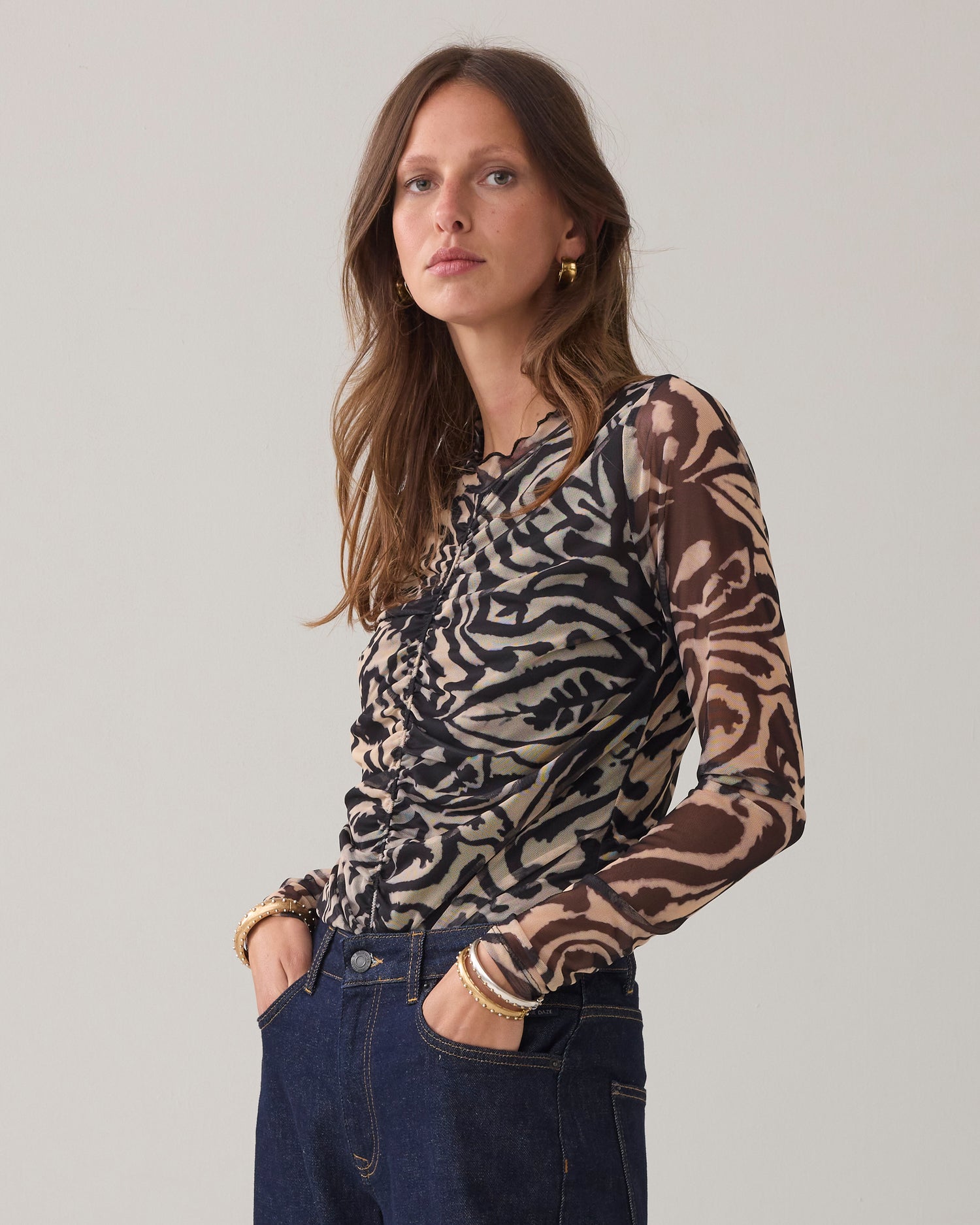 Feminin mesh top