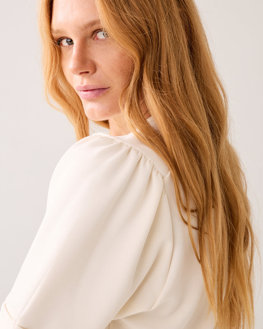 Soft top in scuba fabric