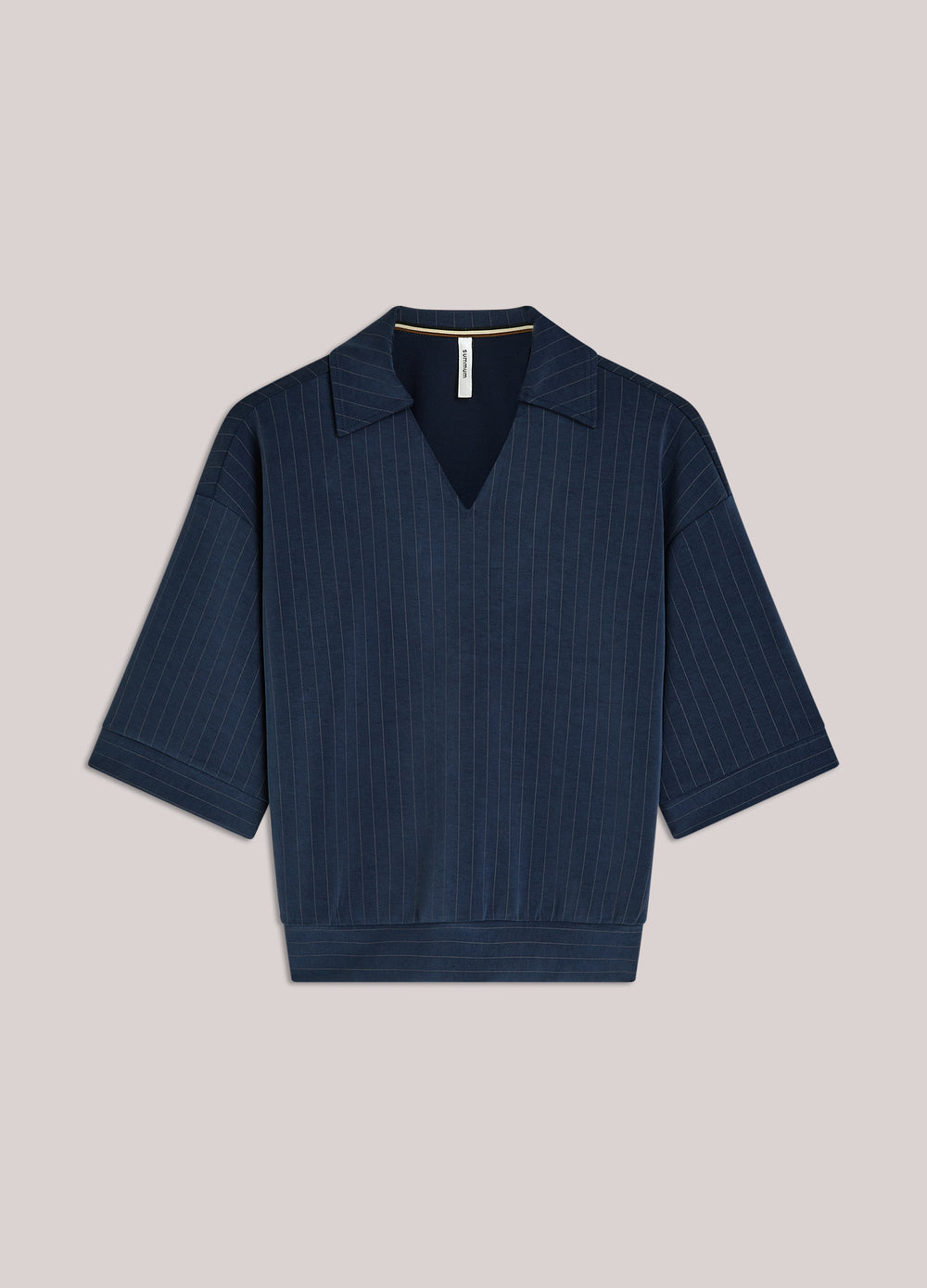 Pinstripe polo soft scuba