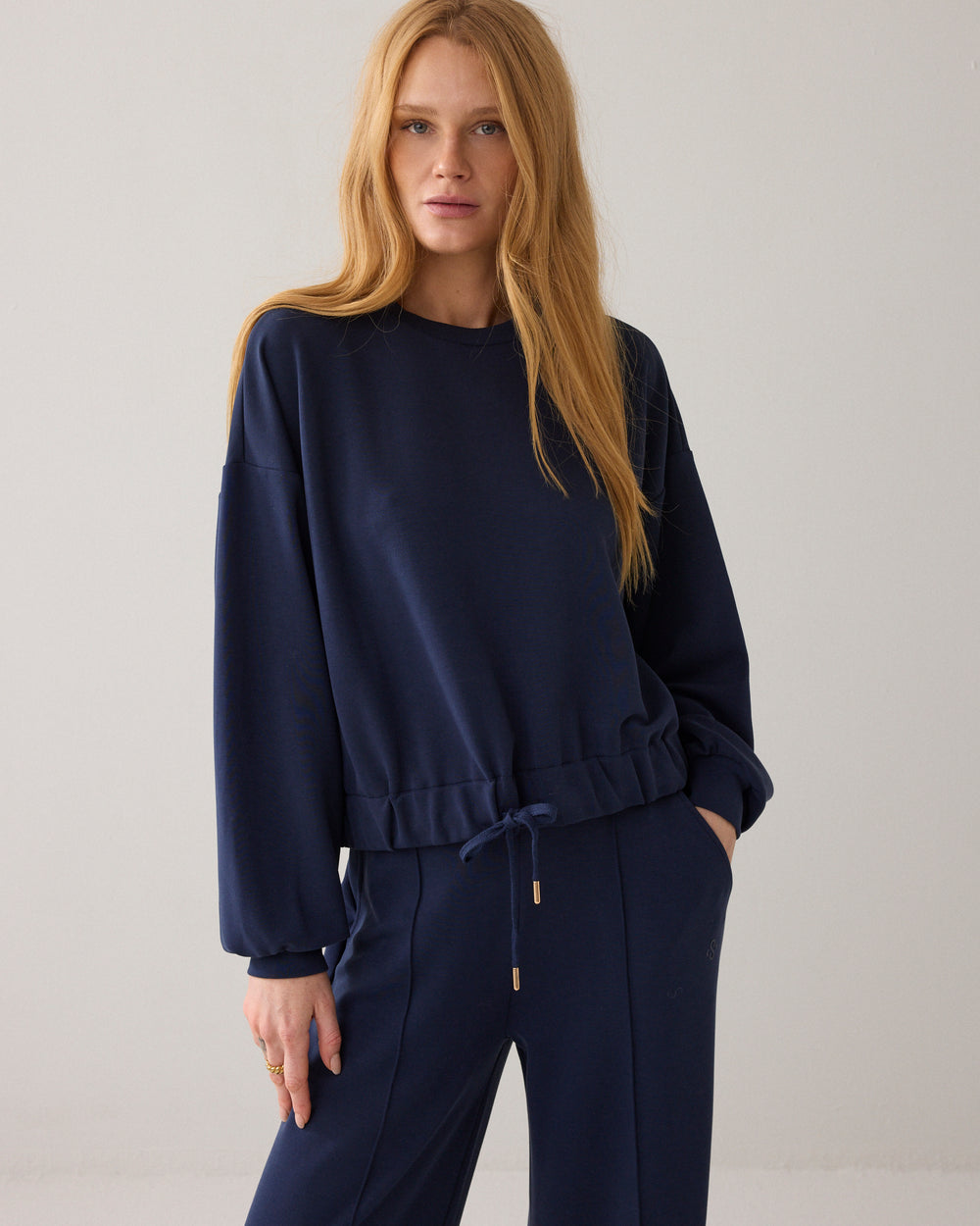 Sweatshirt en soft scuba