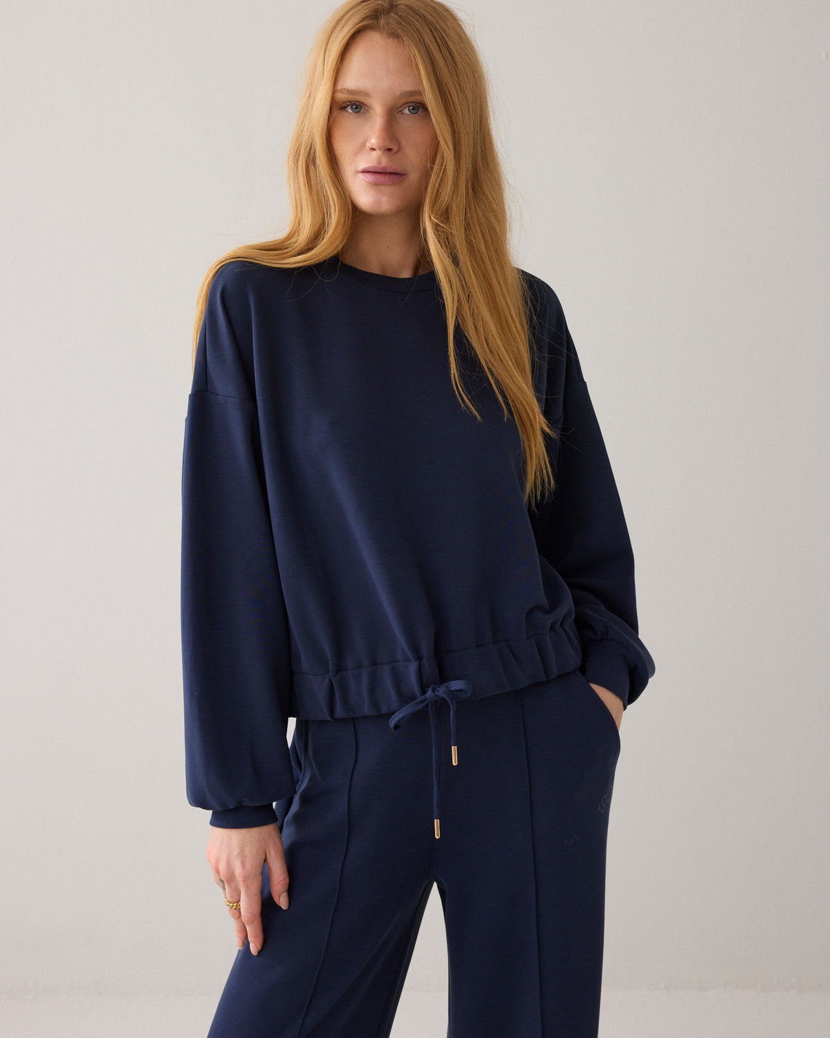 Sweatshirt en soft scuba