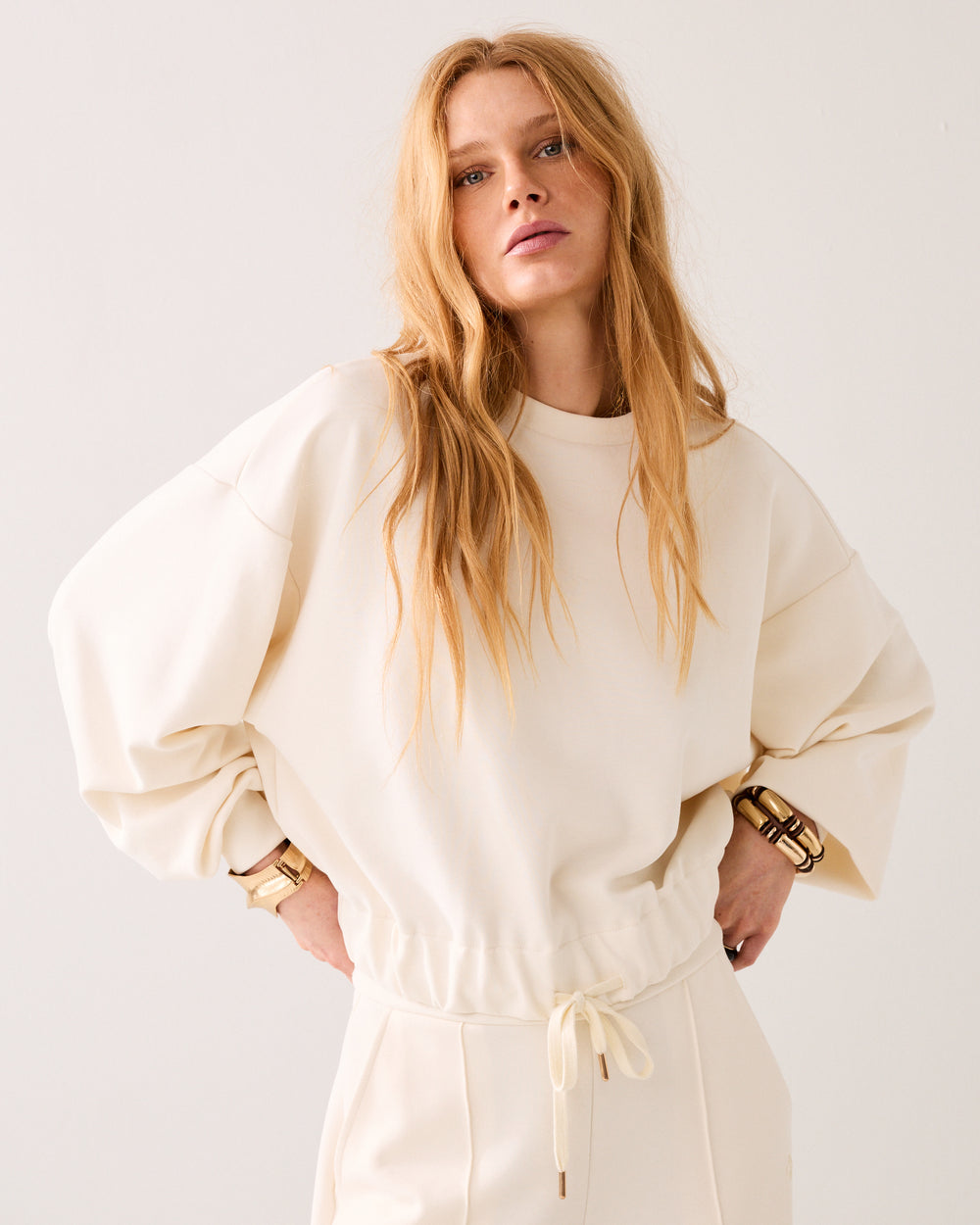 Sweatshirt en soft scuba